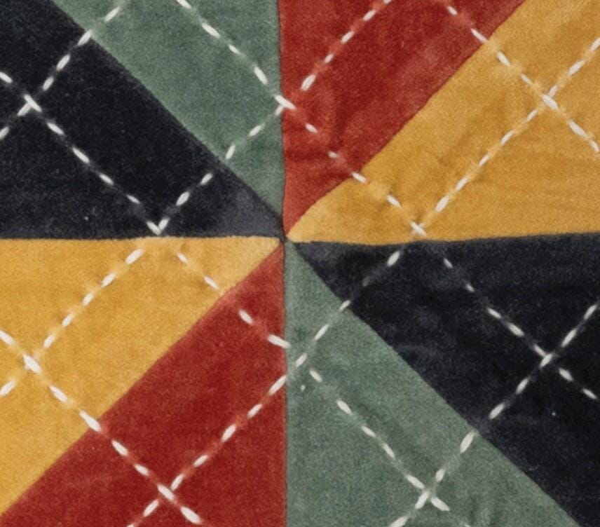 Storied Home Patchwork Decorative Throw Pillow, , swatch