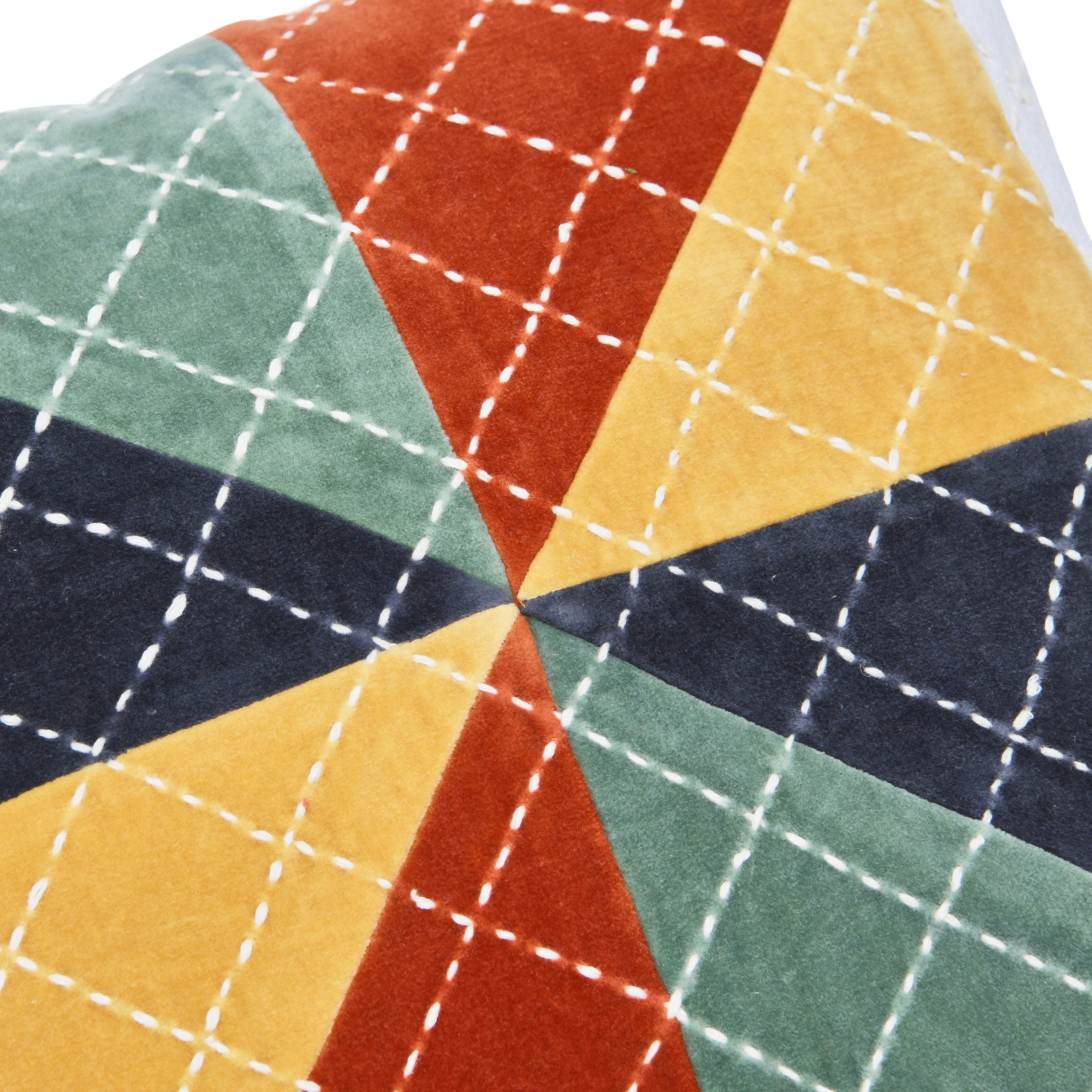 Storied Home Patchwork Decorative Throw Pillow, , large