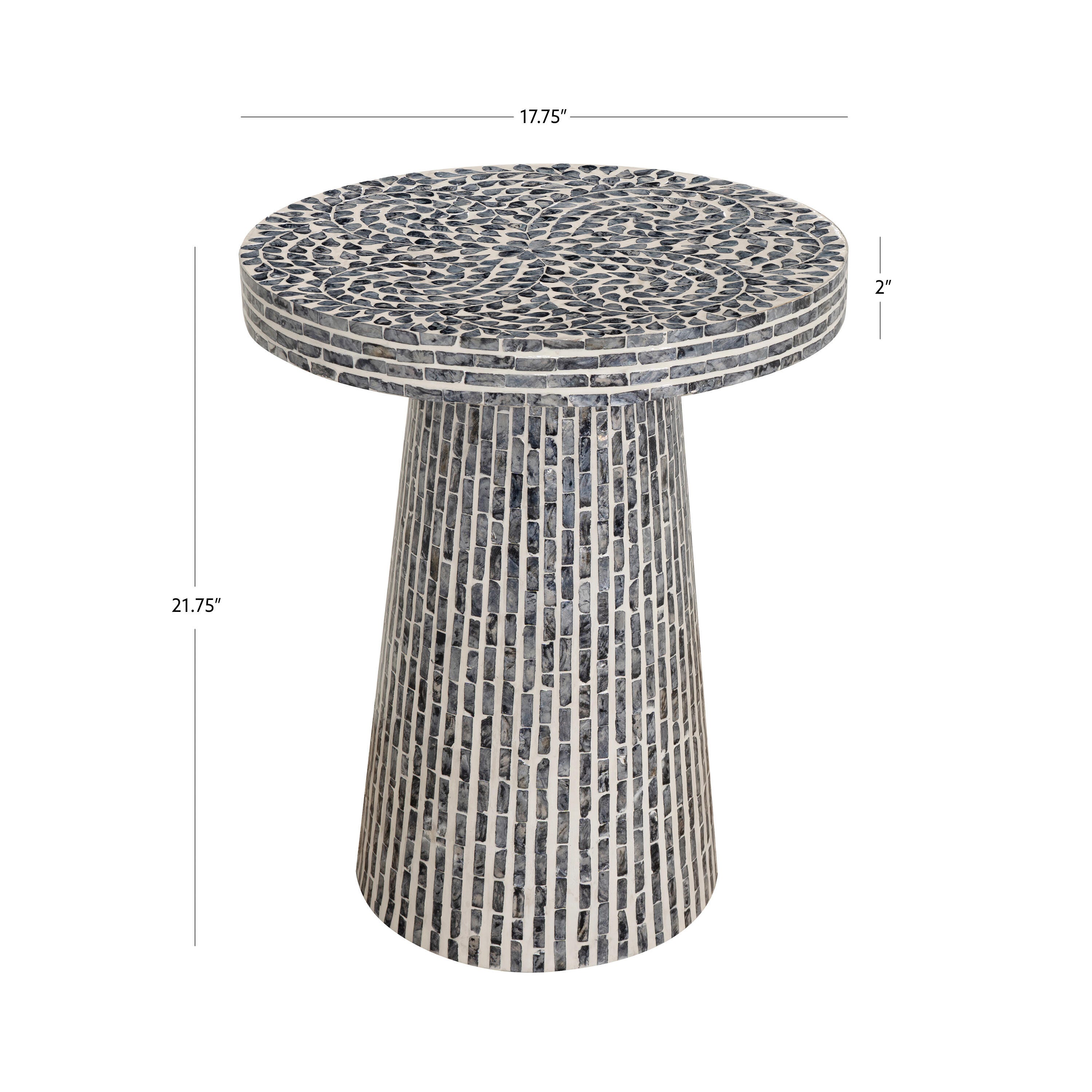 Linon Round Side Table, , large