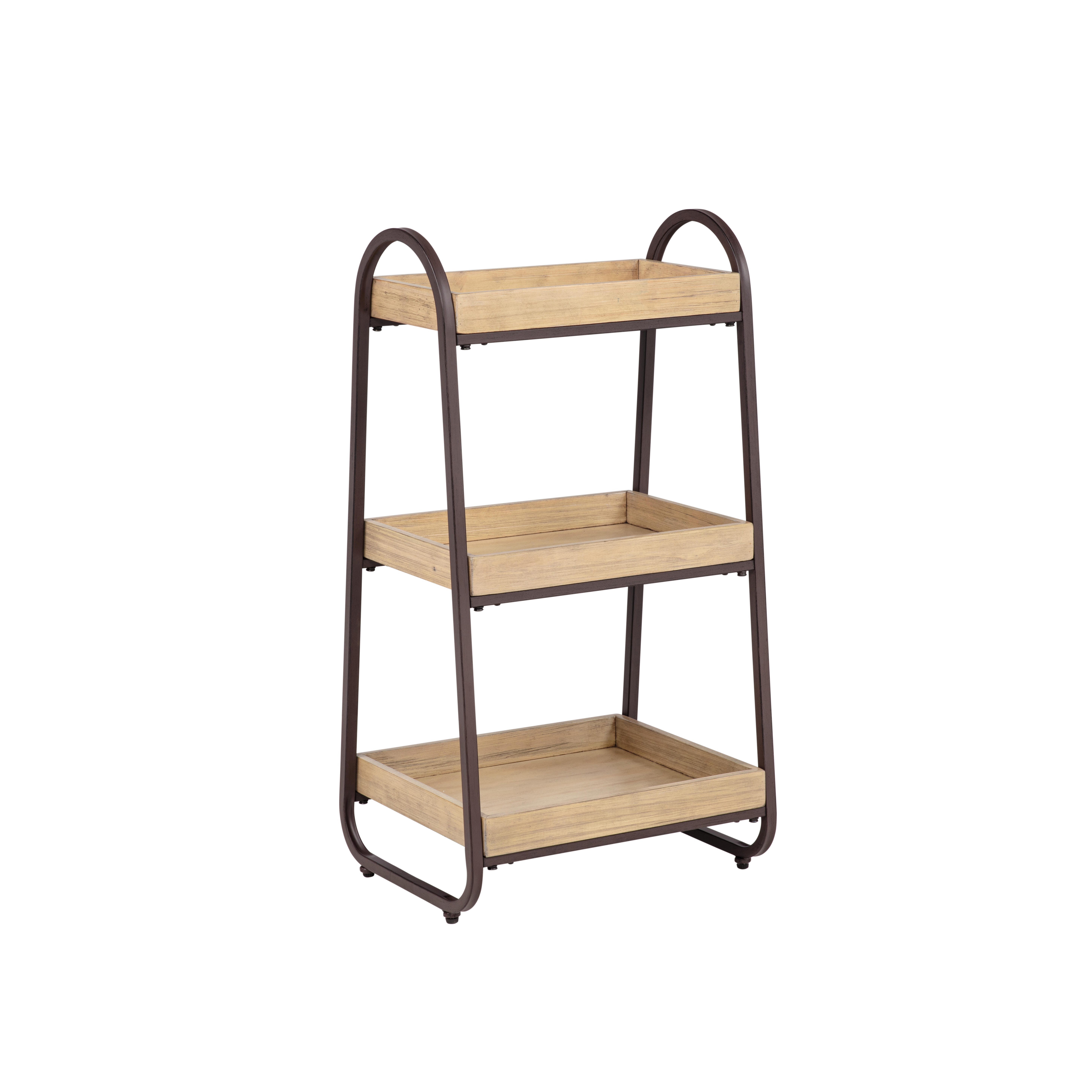 Linon Cleera 3 Shelf Bath Stand, , large