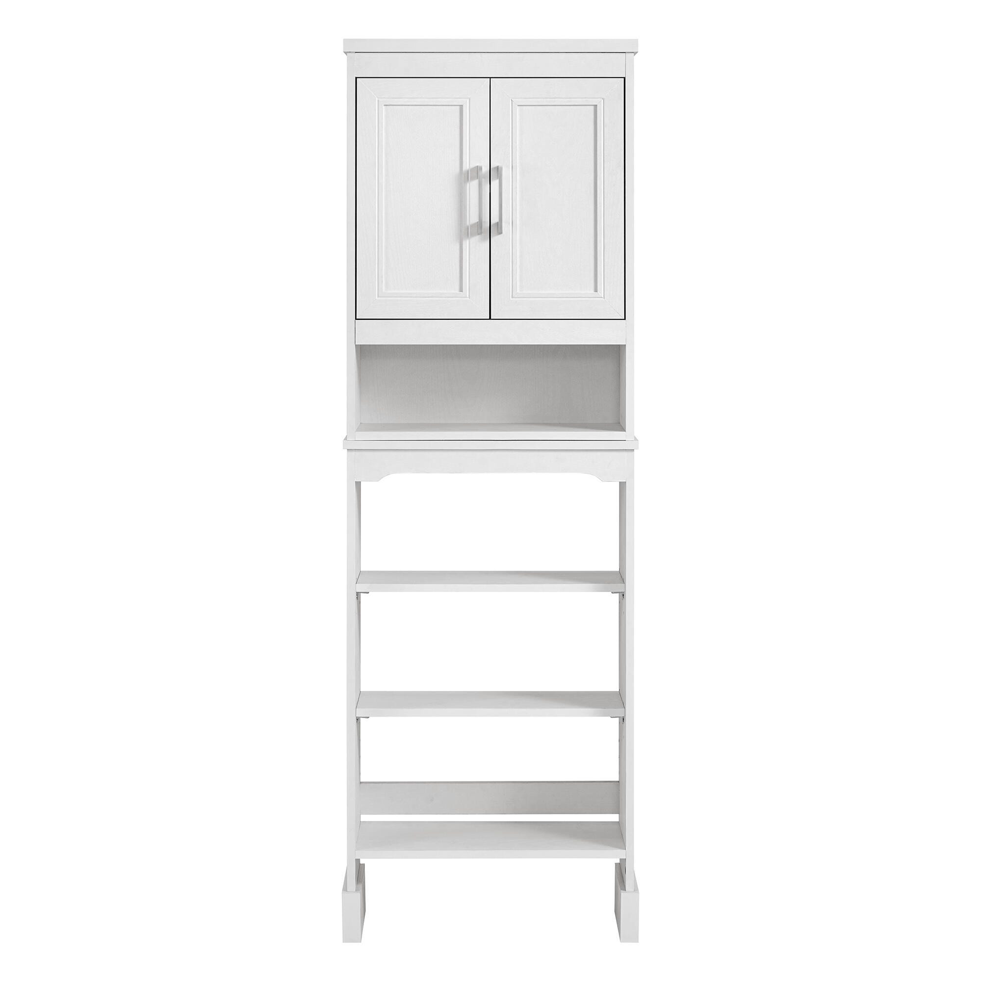 Linon Cami Tall Cabinet, White, large