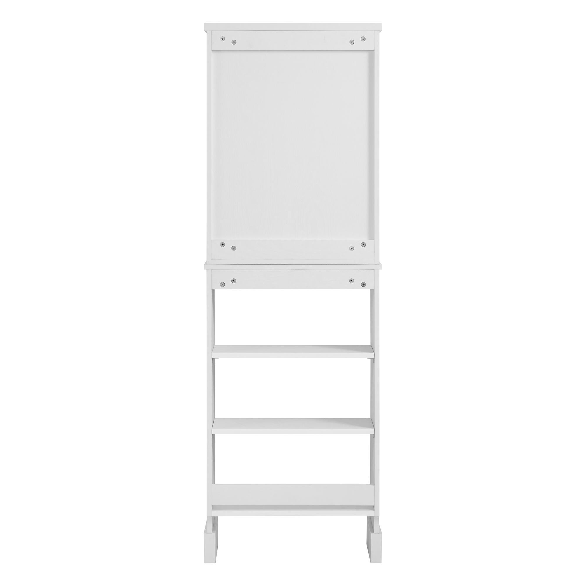 Linon Cami Tall Cabinet, White, large