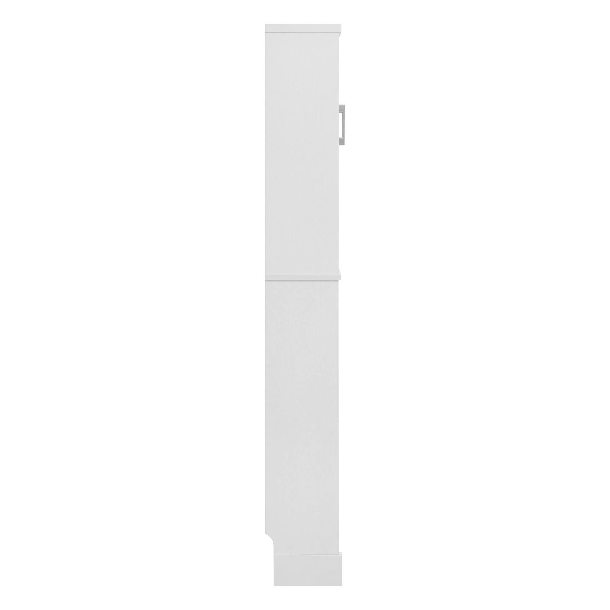 Linon Cami Tall Cabinet, White, large