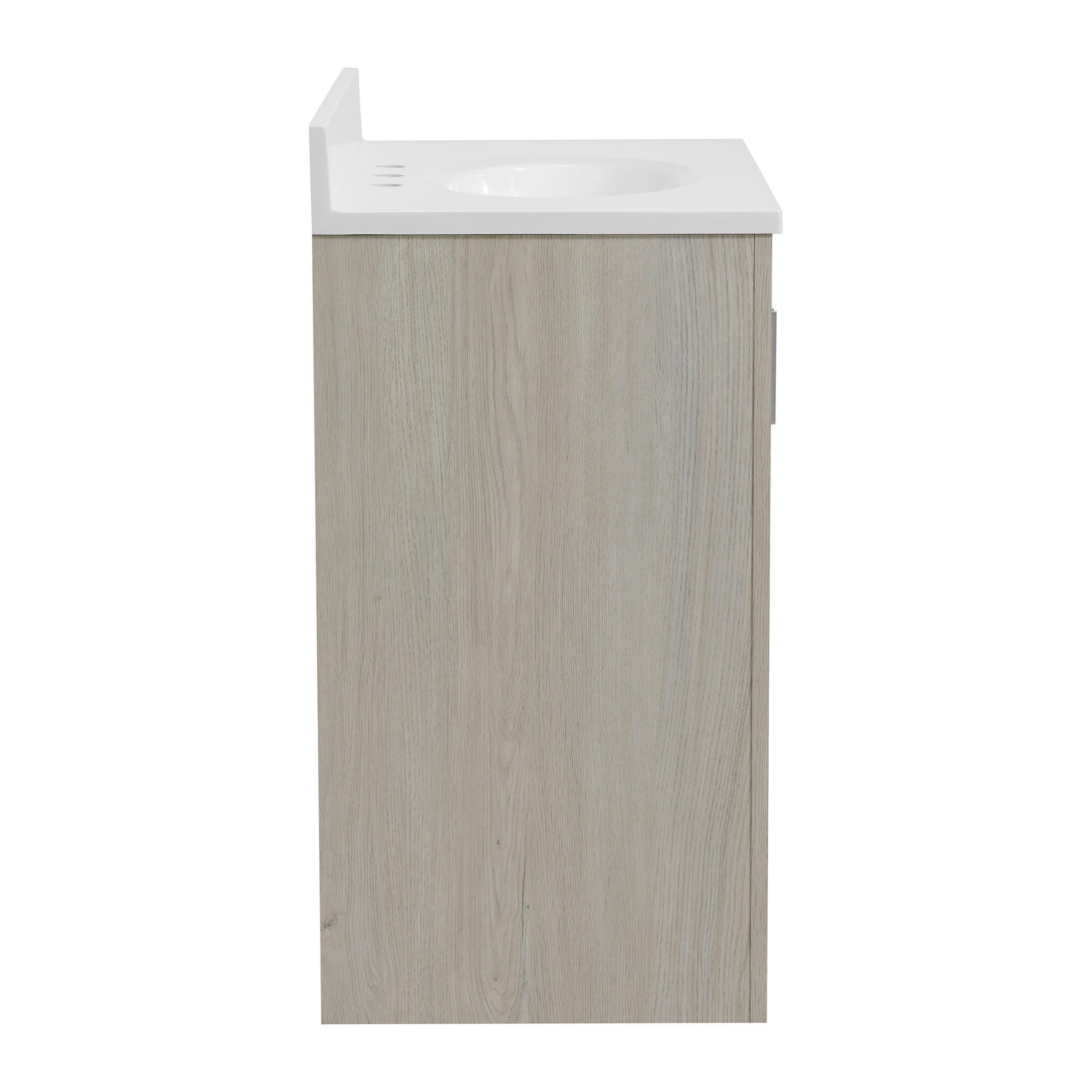 Linon Cami Wide Bathroom Vanity with Mirror, Sandstone, large