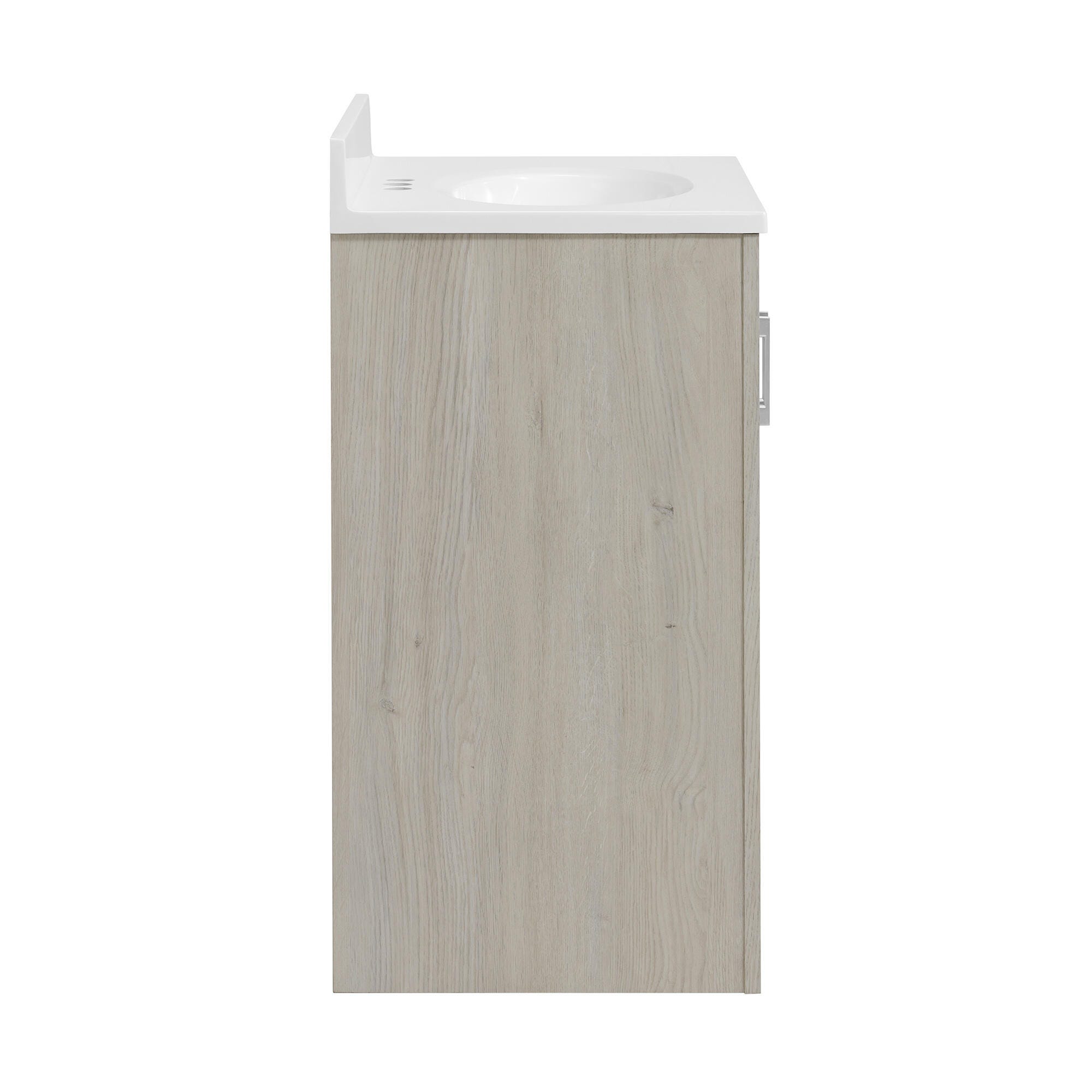Linon Cami Bathroom Vanity with Mirror, Sandstone, large