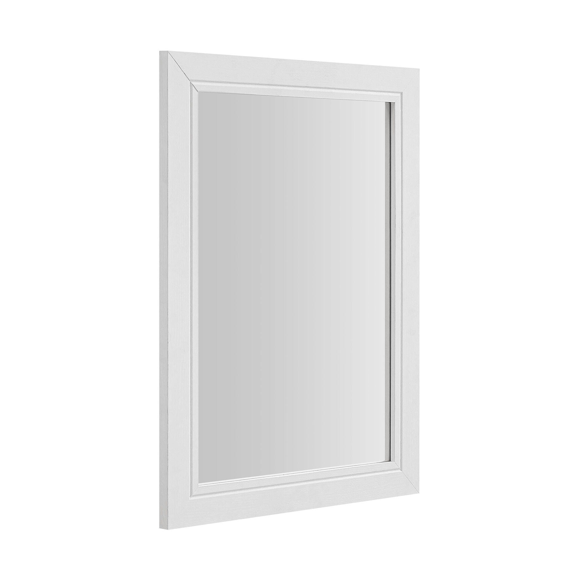 Linon Cami Bathroom Vanity with Mirror, White, large