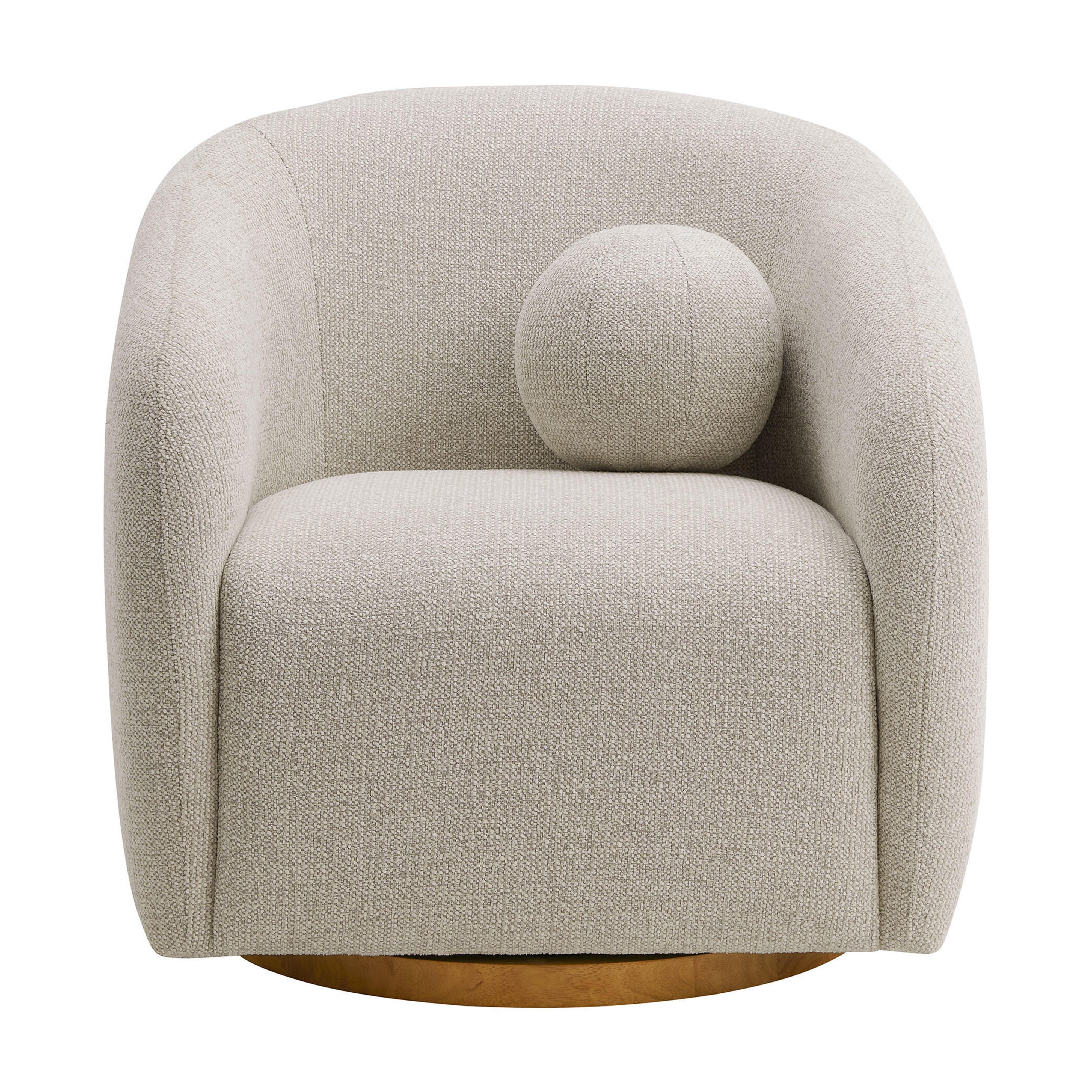 Modway Holland Swivel Accent Armchair, Dove Gray, large
