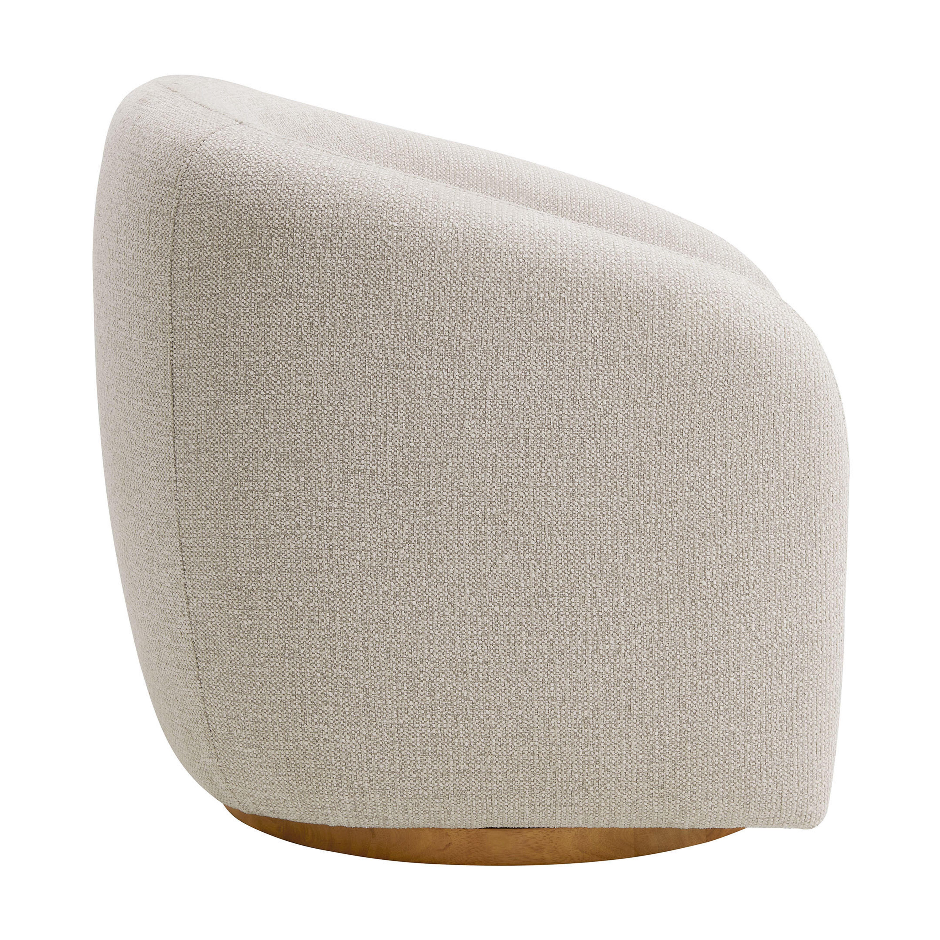 Modway Holland Swivel Accent Armchair, Dove Gray, large