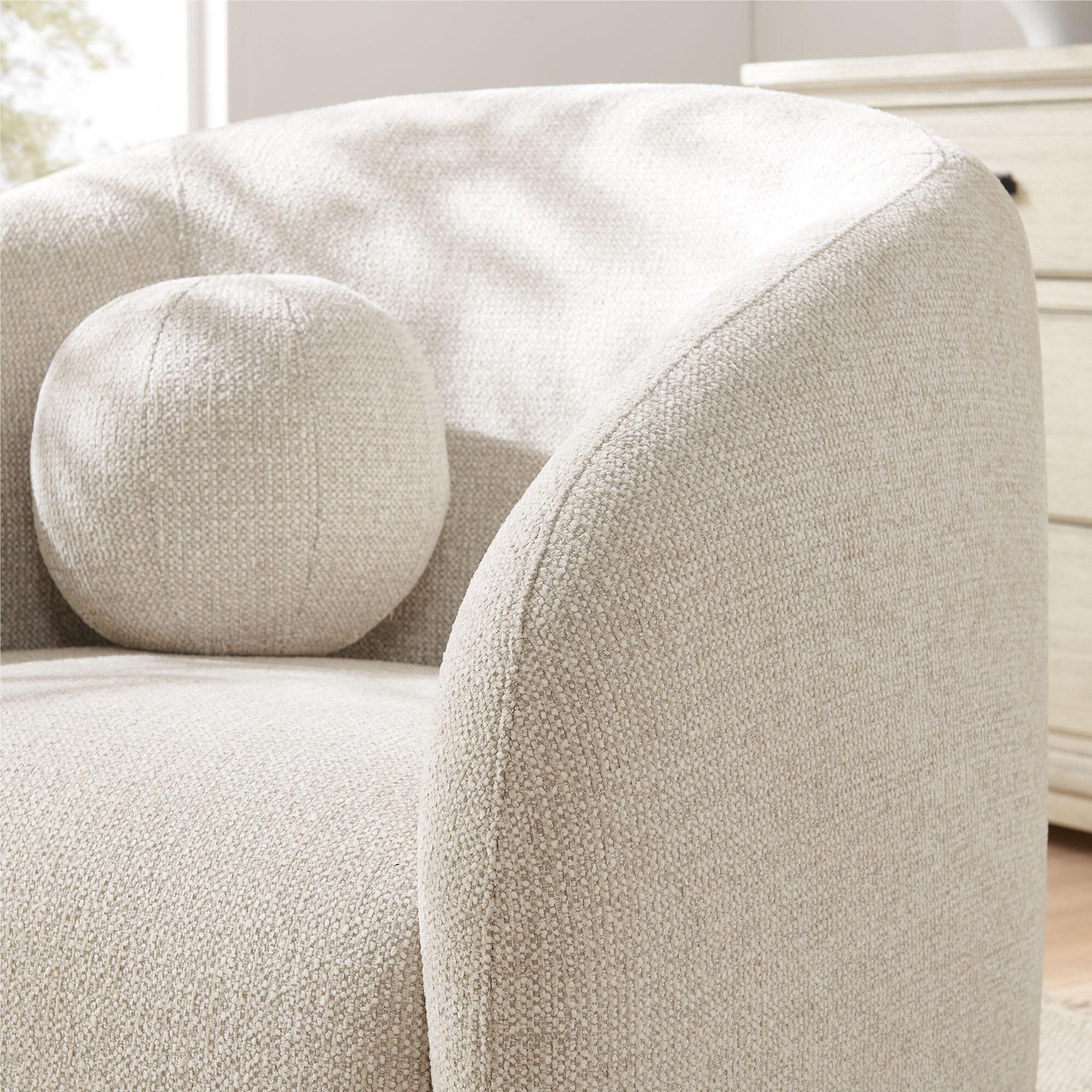 Modway Holland Swivel Accent Armchair, Dove Gray, large