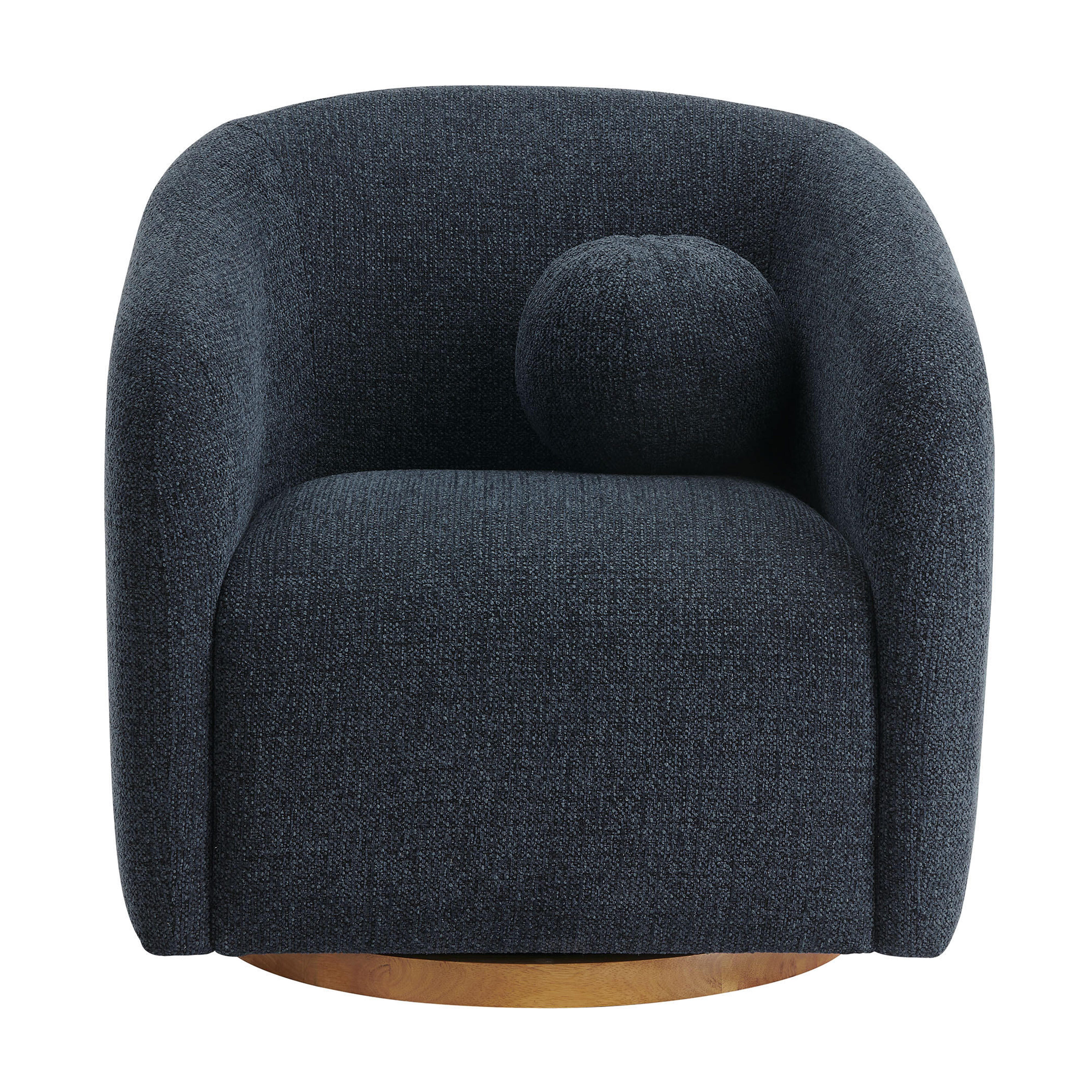 Modway Holland Swivel Accent Armchair, Navy, large