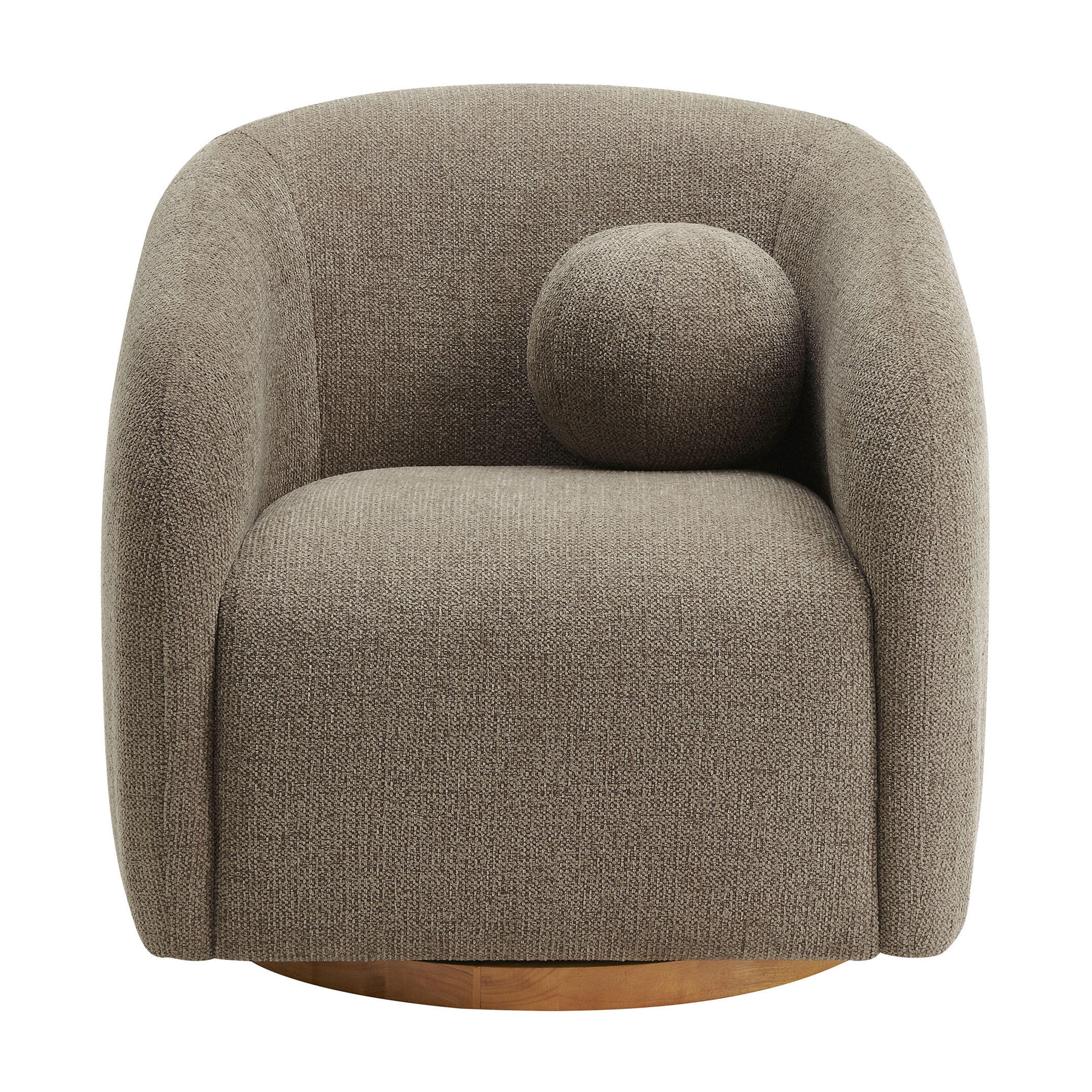 Modway Holland Swivel Accent Armchair, Taupe, large