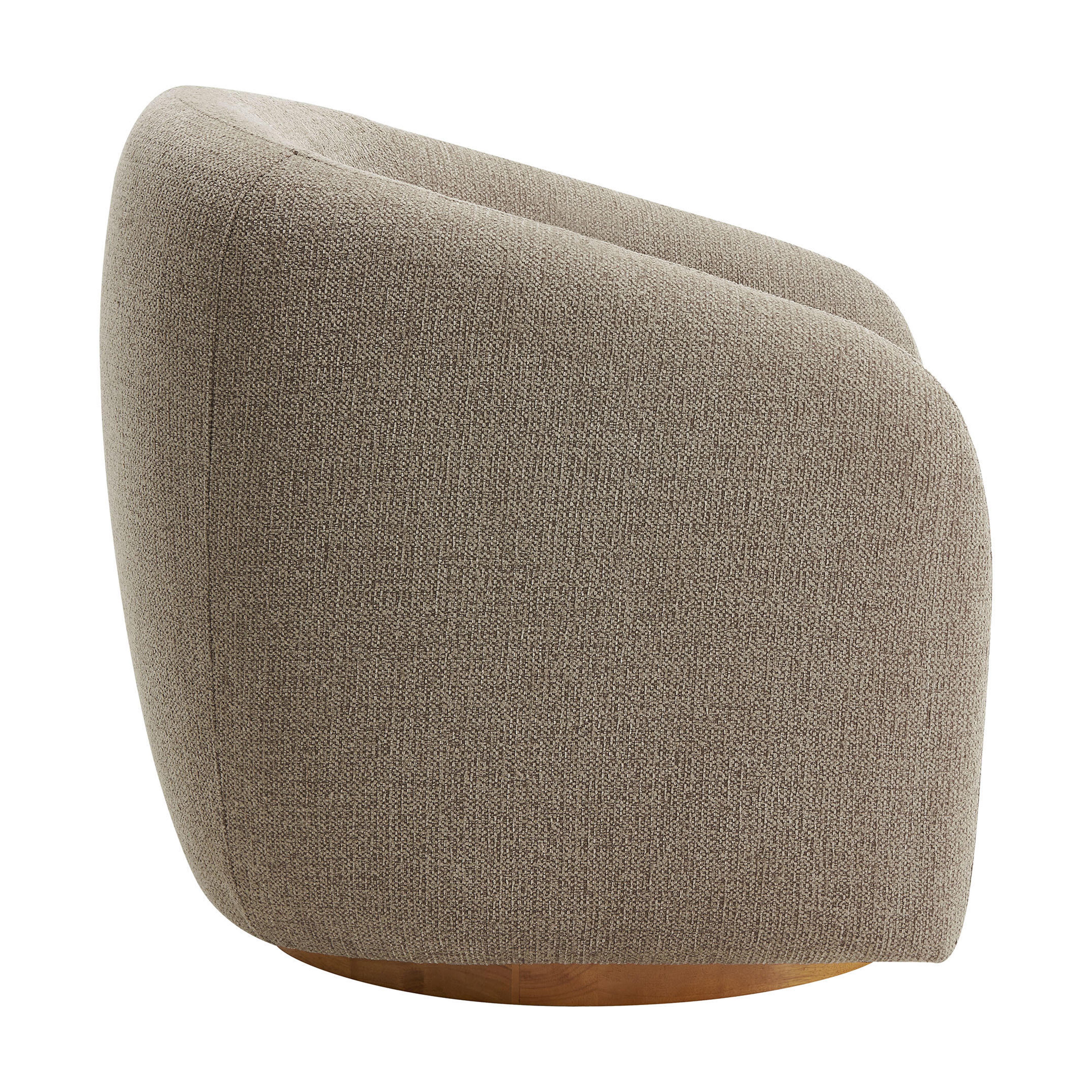 Modway Holland Swivel Accent Armchair, Taupe, large