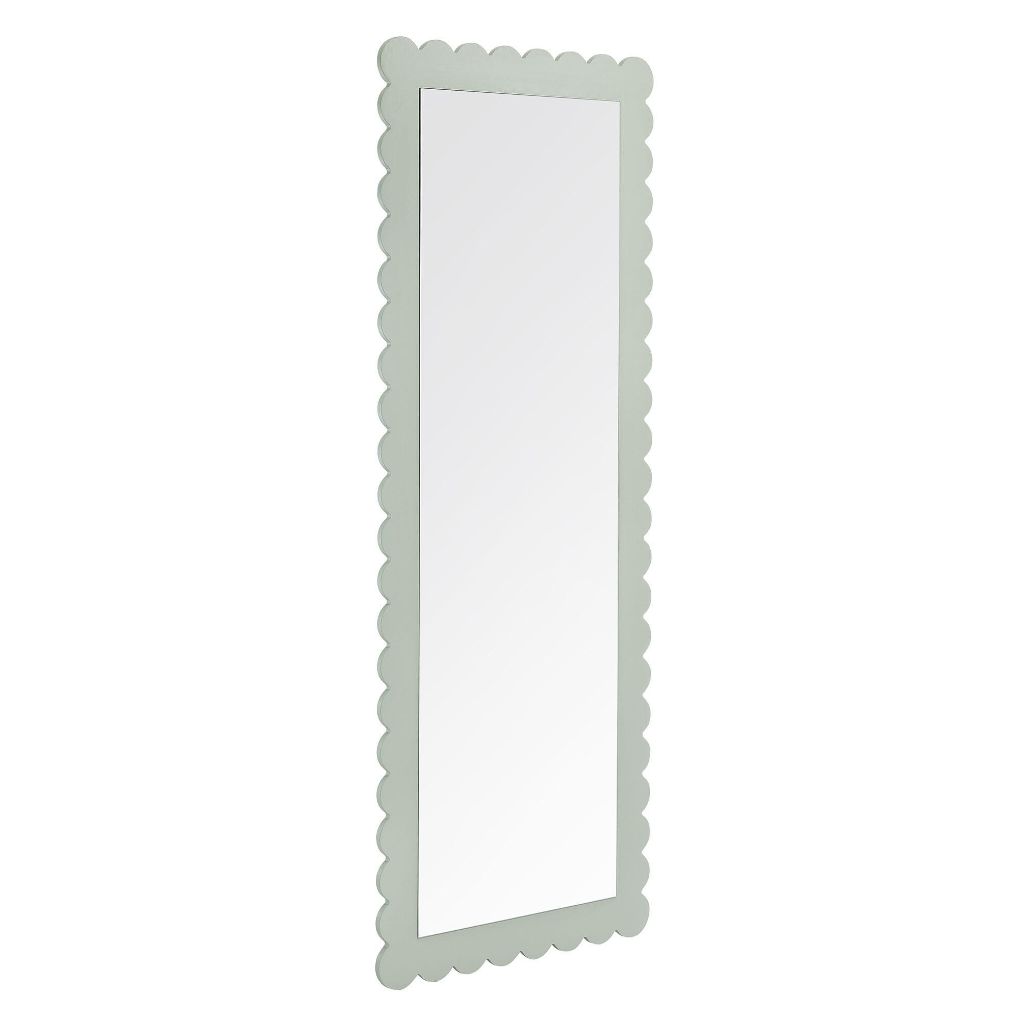 Modway Emmeline Floor Mirror, Sage, large