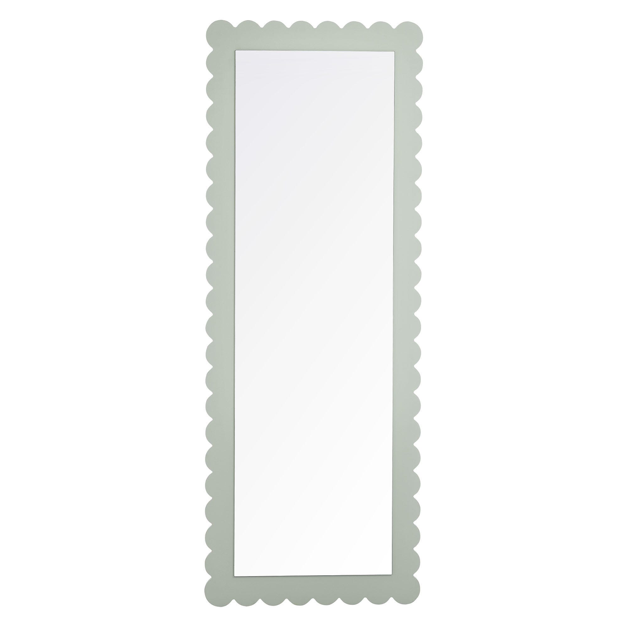 Modway Emmeline Floor Mirror, Sage, large
