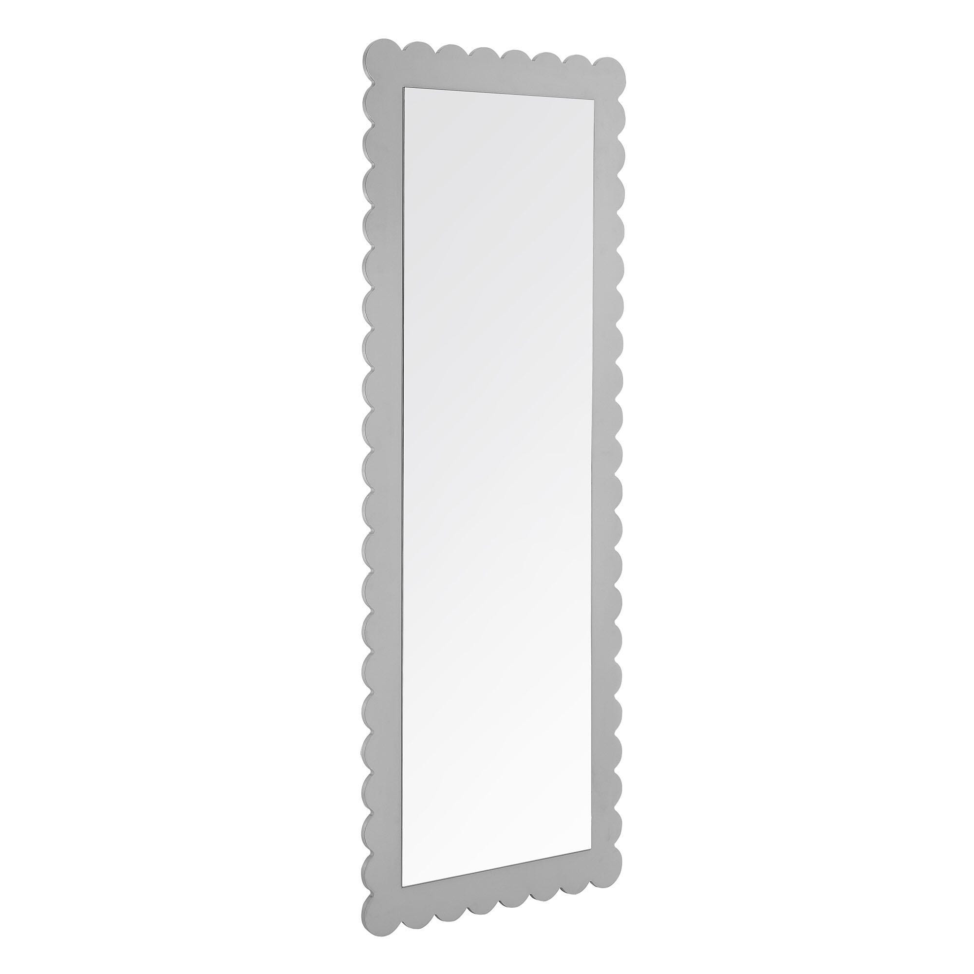Modway Emmeline Floor Mirror, Light Gray, large