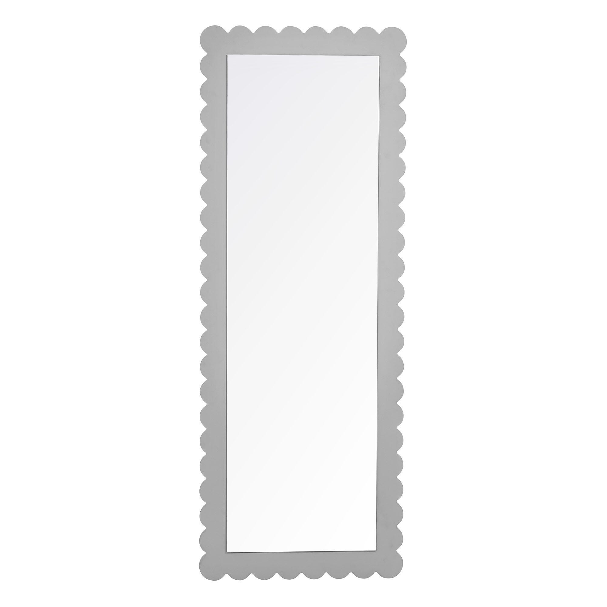 Modway Emmeline Floor Mirror, Light Gray, large