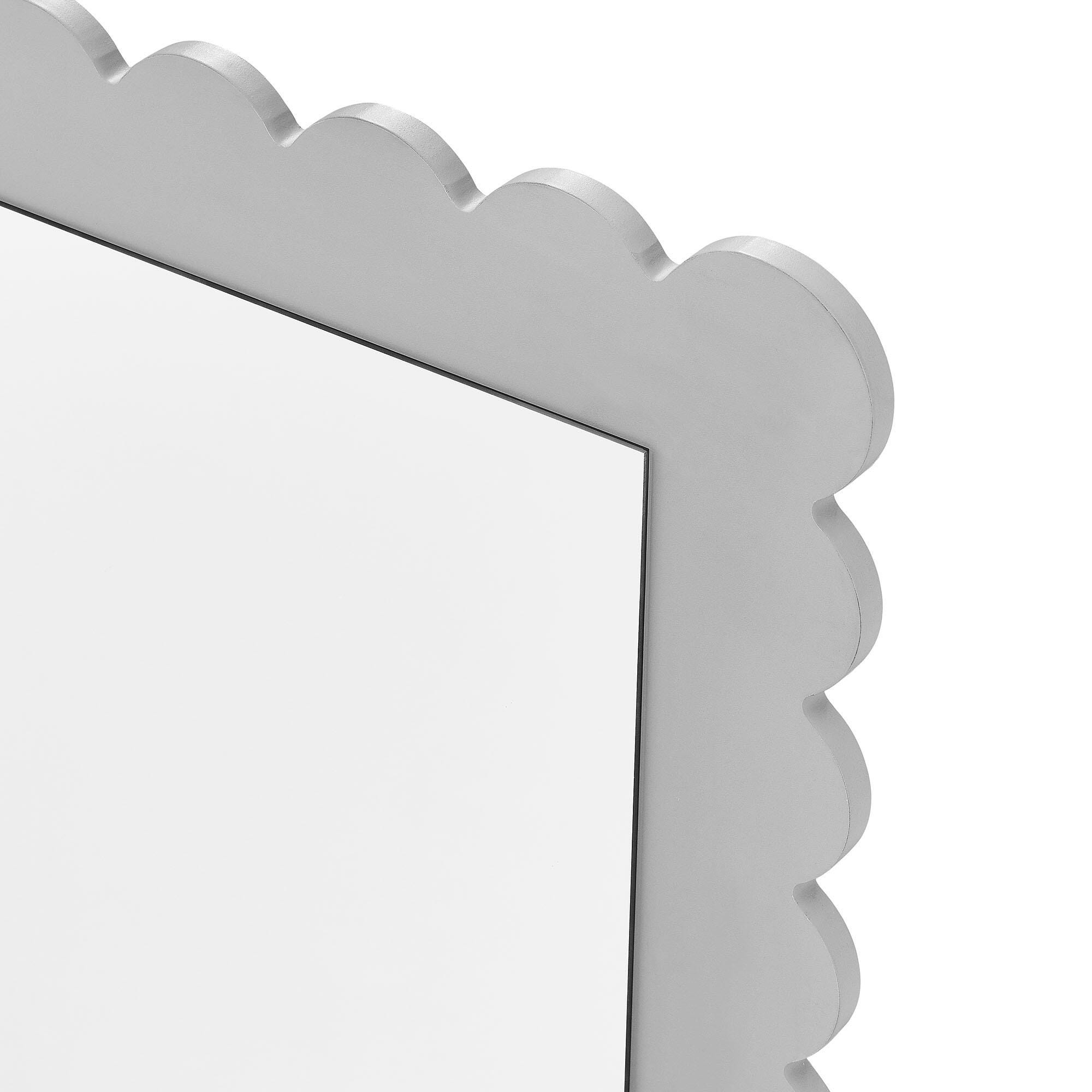 Modway Emmeline Floor Mirror, Light Gray, large