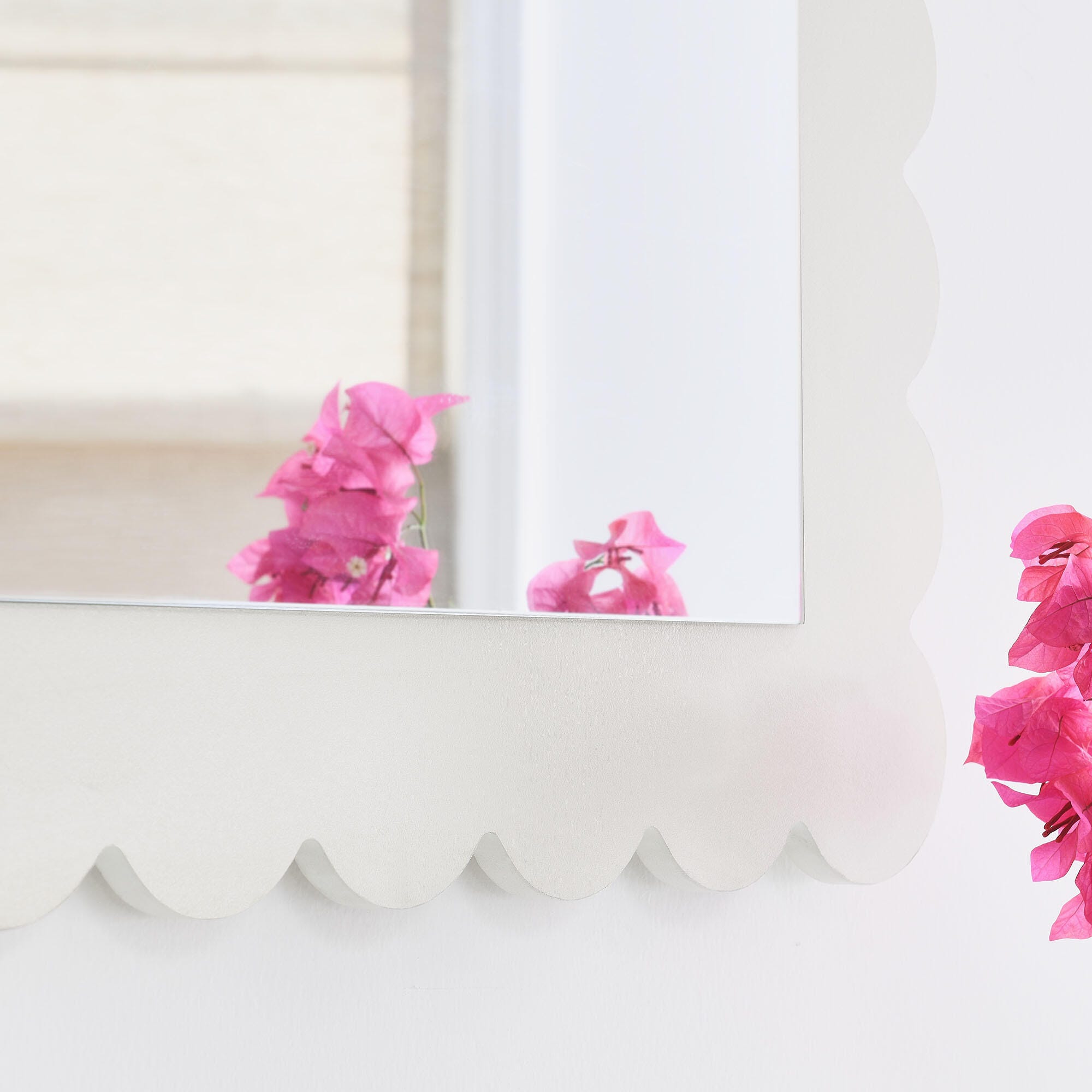 Modway Emmeline Wall Mirror, White, large