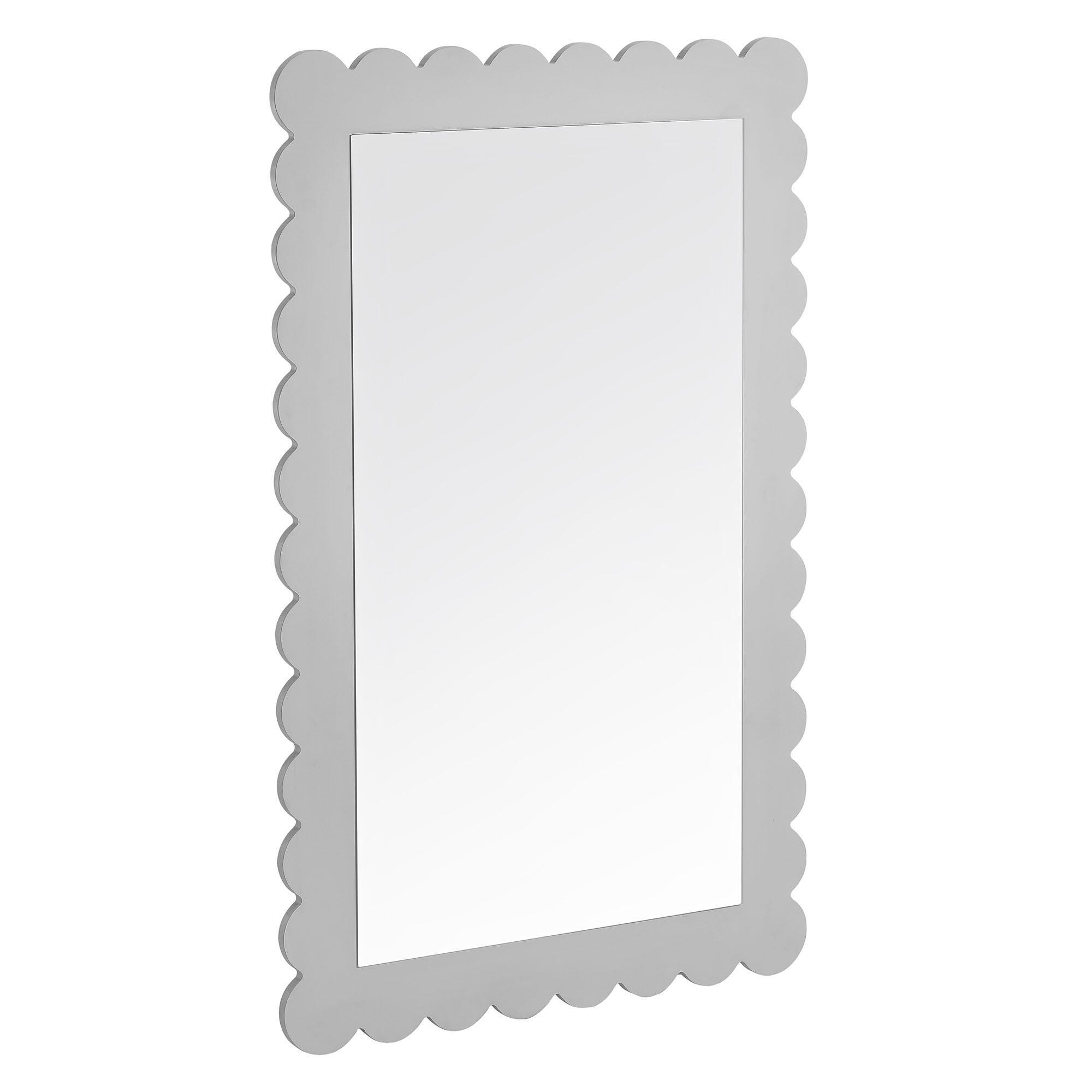 Modway Emmeline Wall Mirror, Light Gray, large