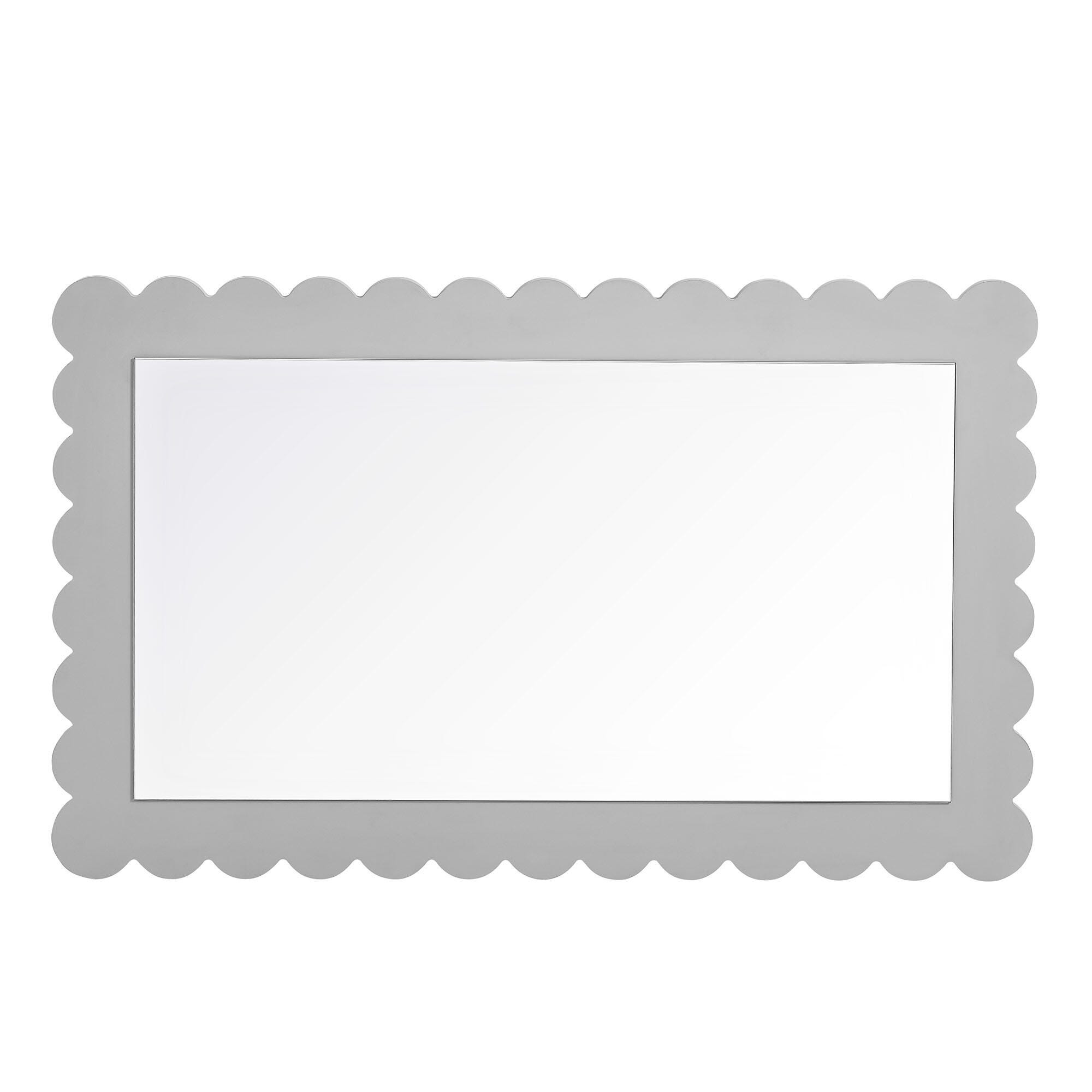 Modway Emmeline Wall Mirror, Light Gray, large