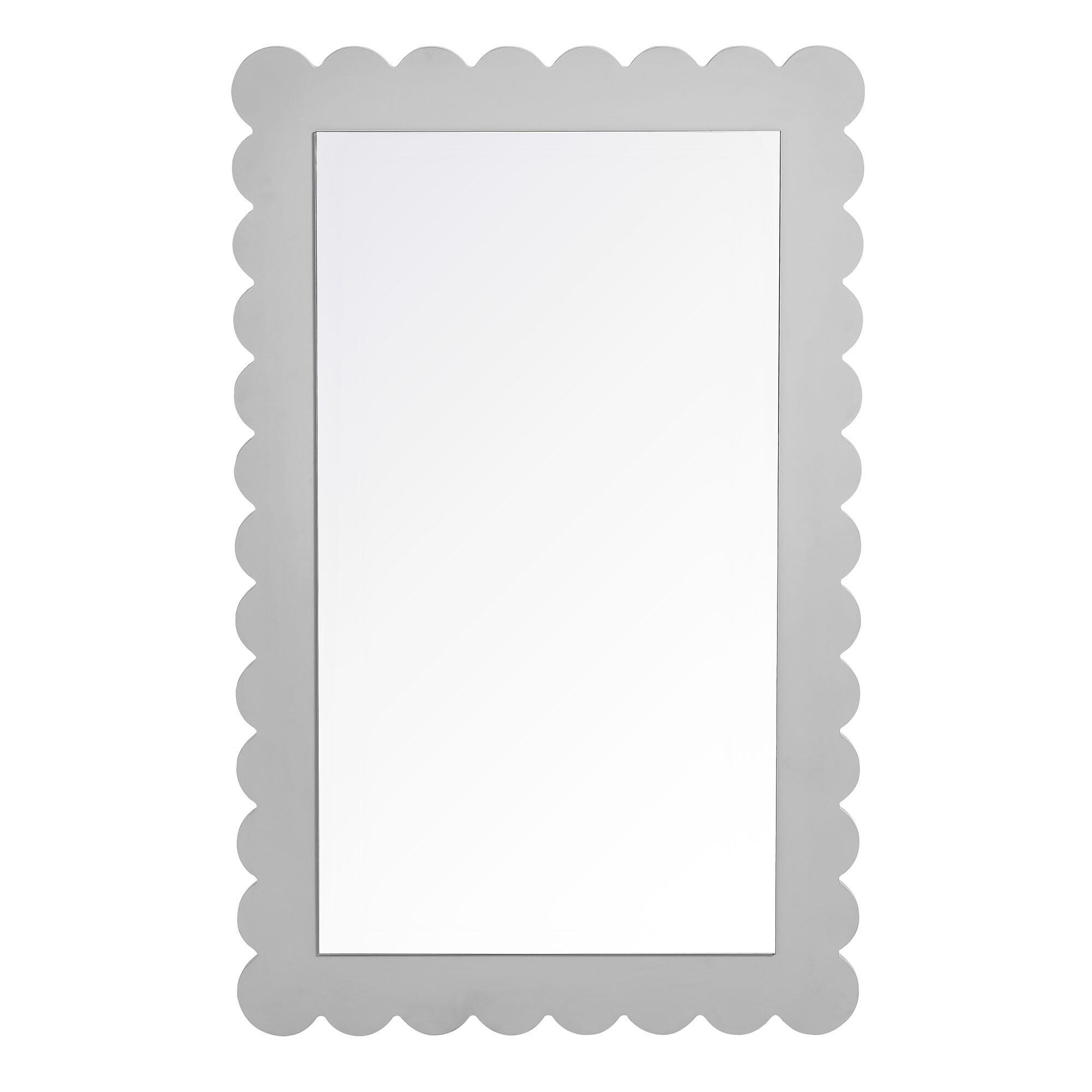 Modway Emmeline Wall Mirror, Light Gray, large