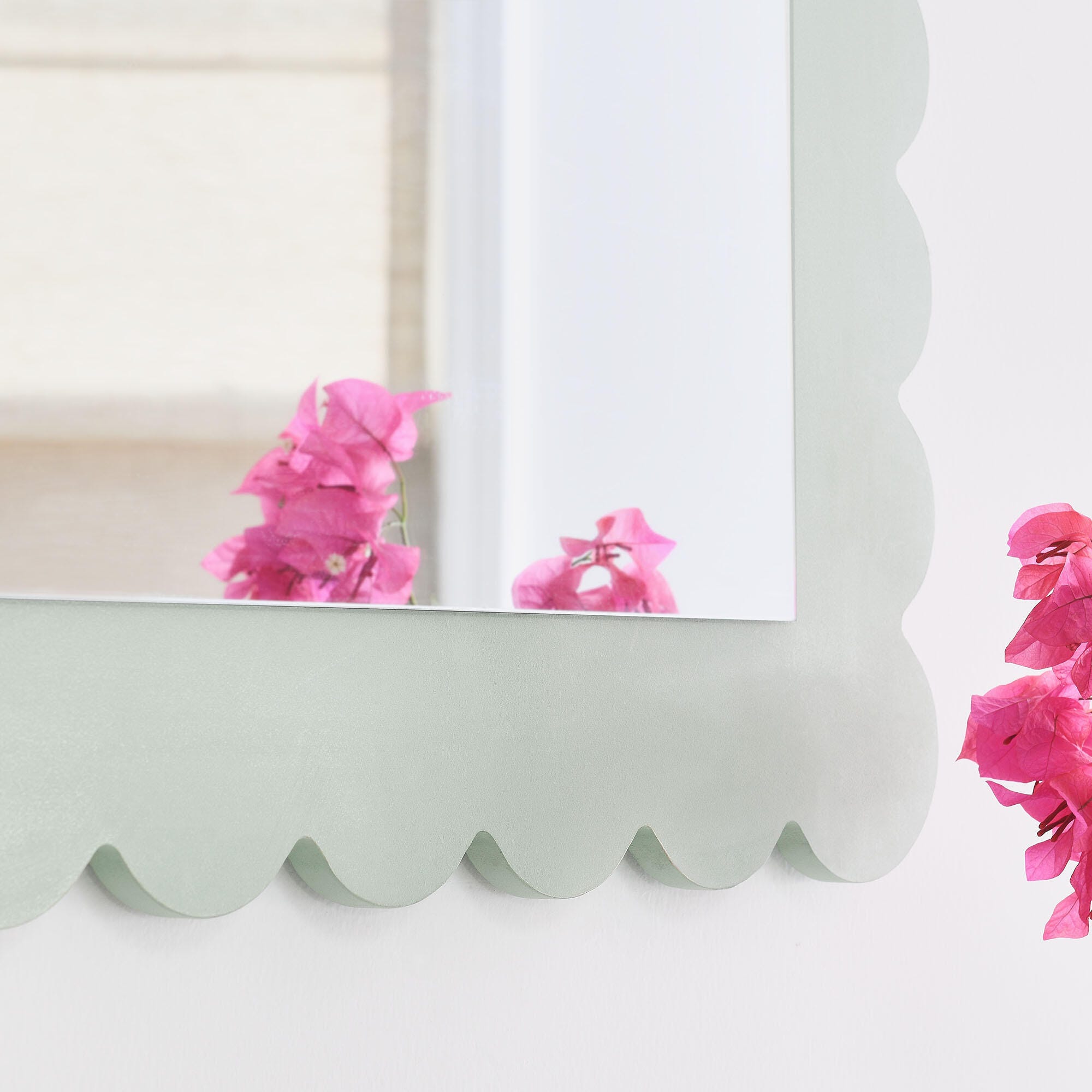 Modway Emmeline Wall Mirror, Sage, large