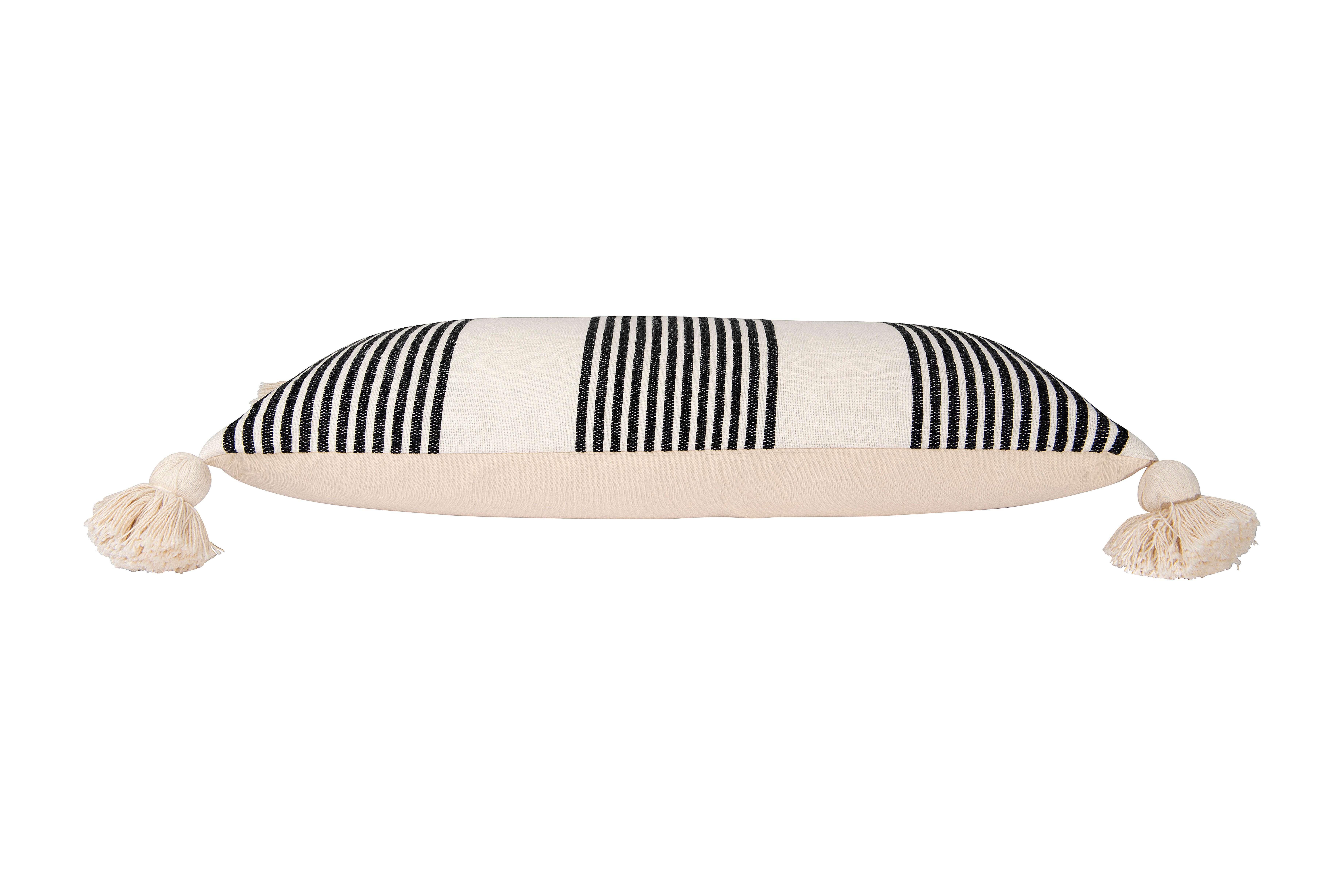 Storied Home Striped Lumbar Decorative Throw Pillow, , large