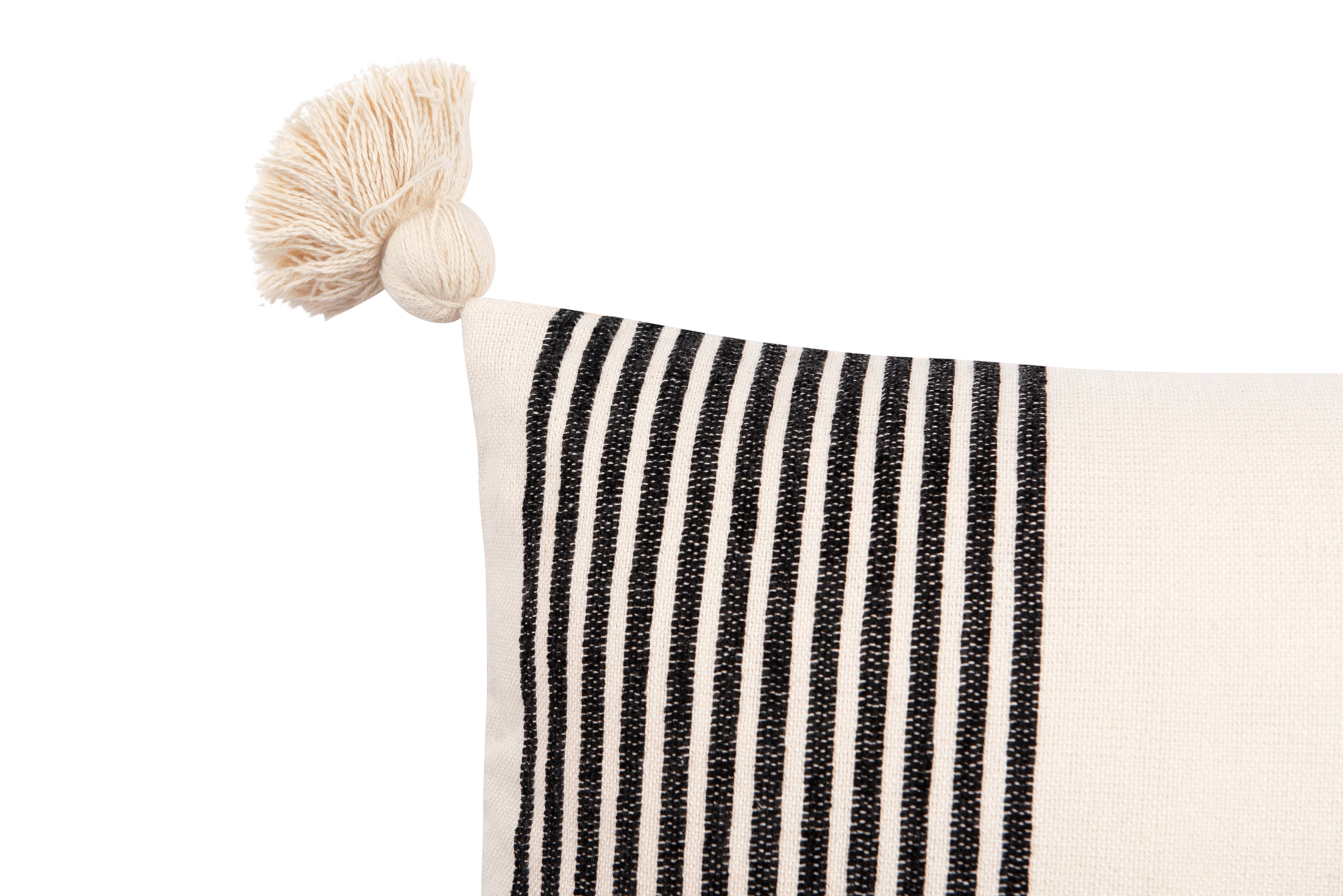 Storied Home Striped Lumbar Decorative Throw Pillow, , large