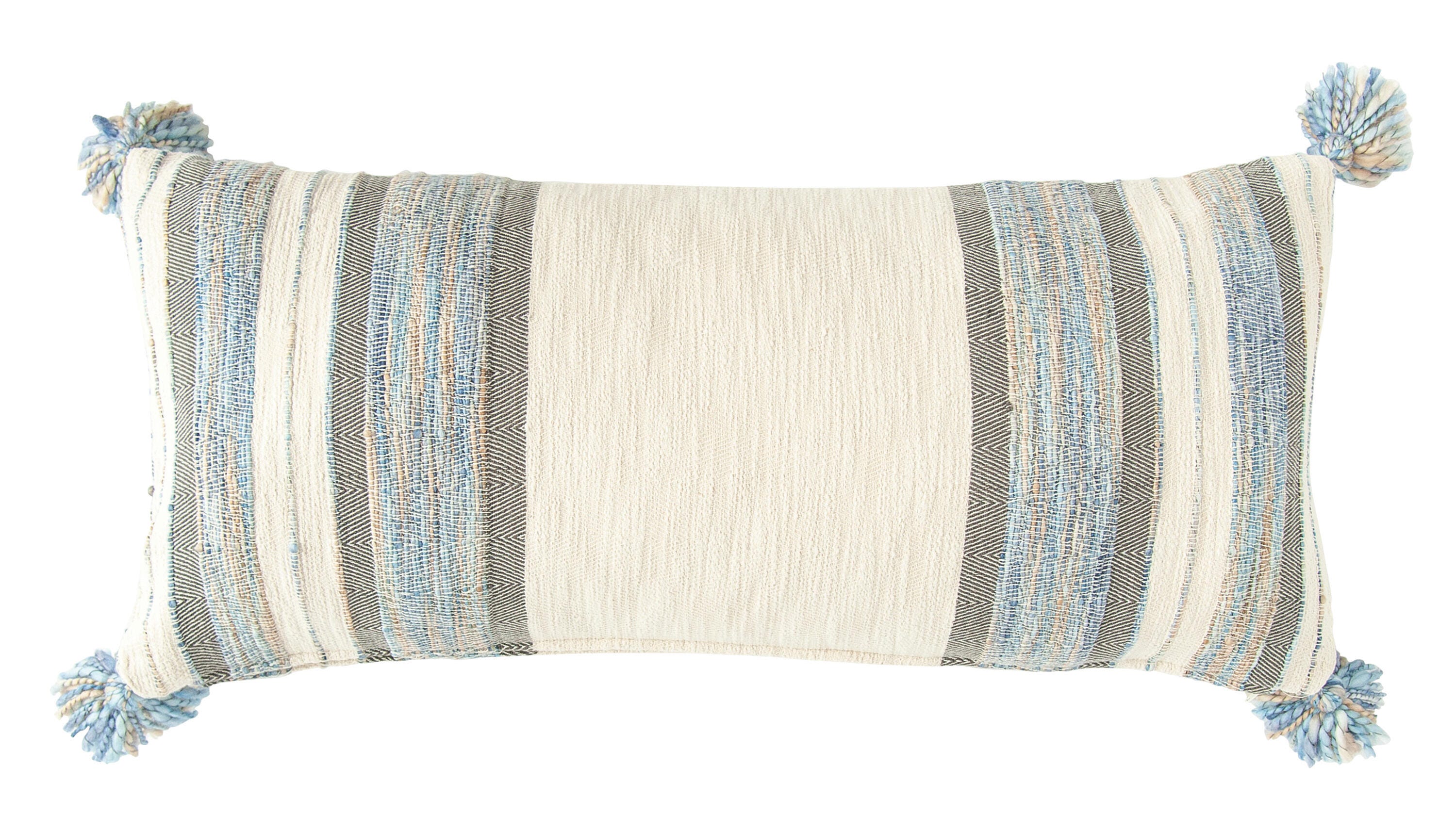Storied Home Knitted Lumbar Decorative Throw Pillow, , large