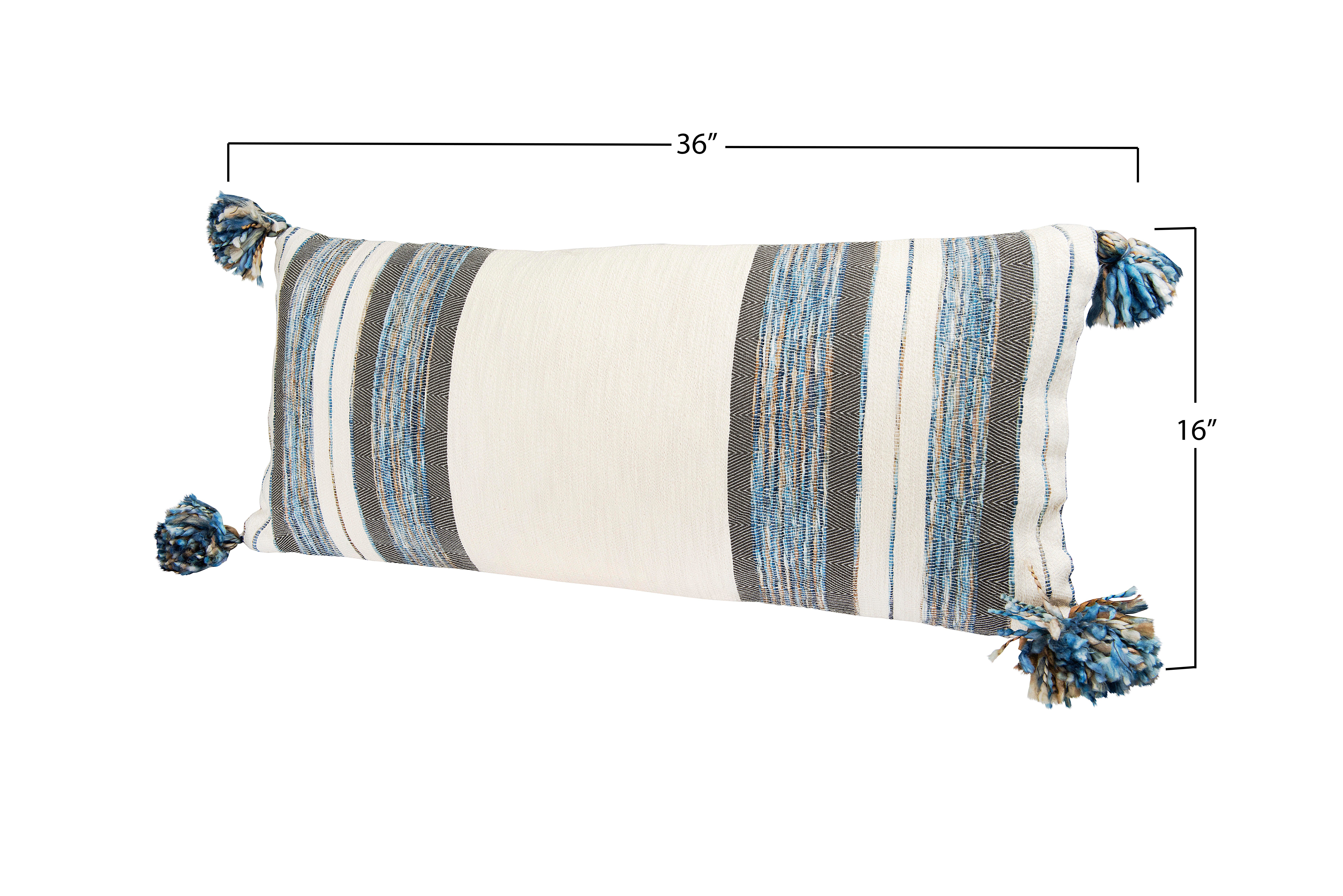Storied Home Knitted Lumbar Decorative Throw Pillow, , large