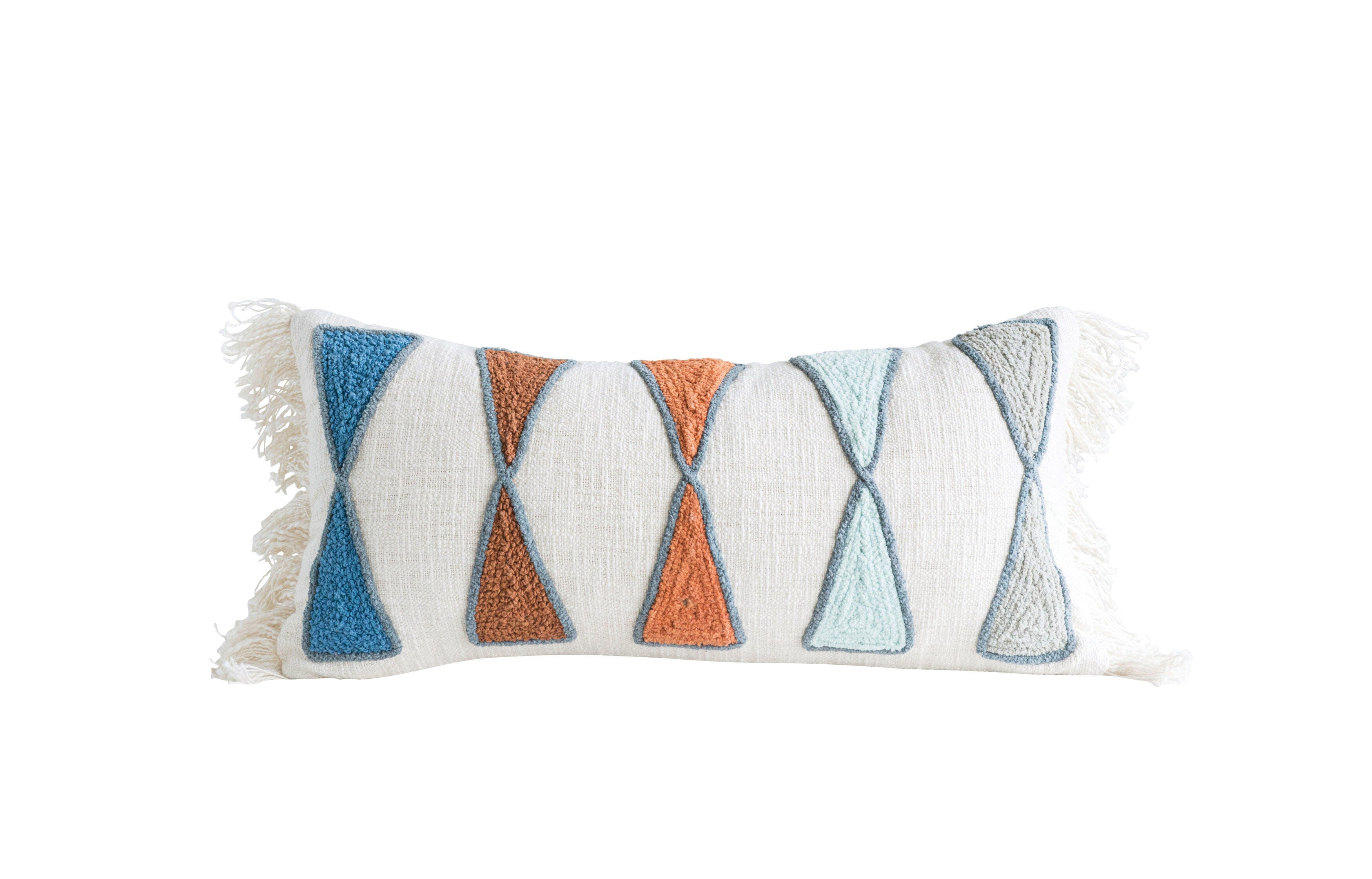 Storied Home Embroidered Decorative Throw Pillow, , large