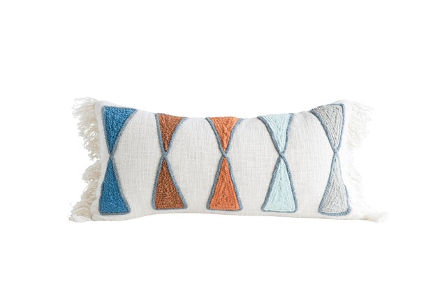 Storied Home Embroidered Decorative Throw Pillow