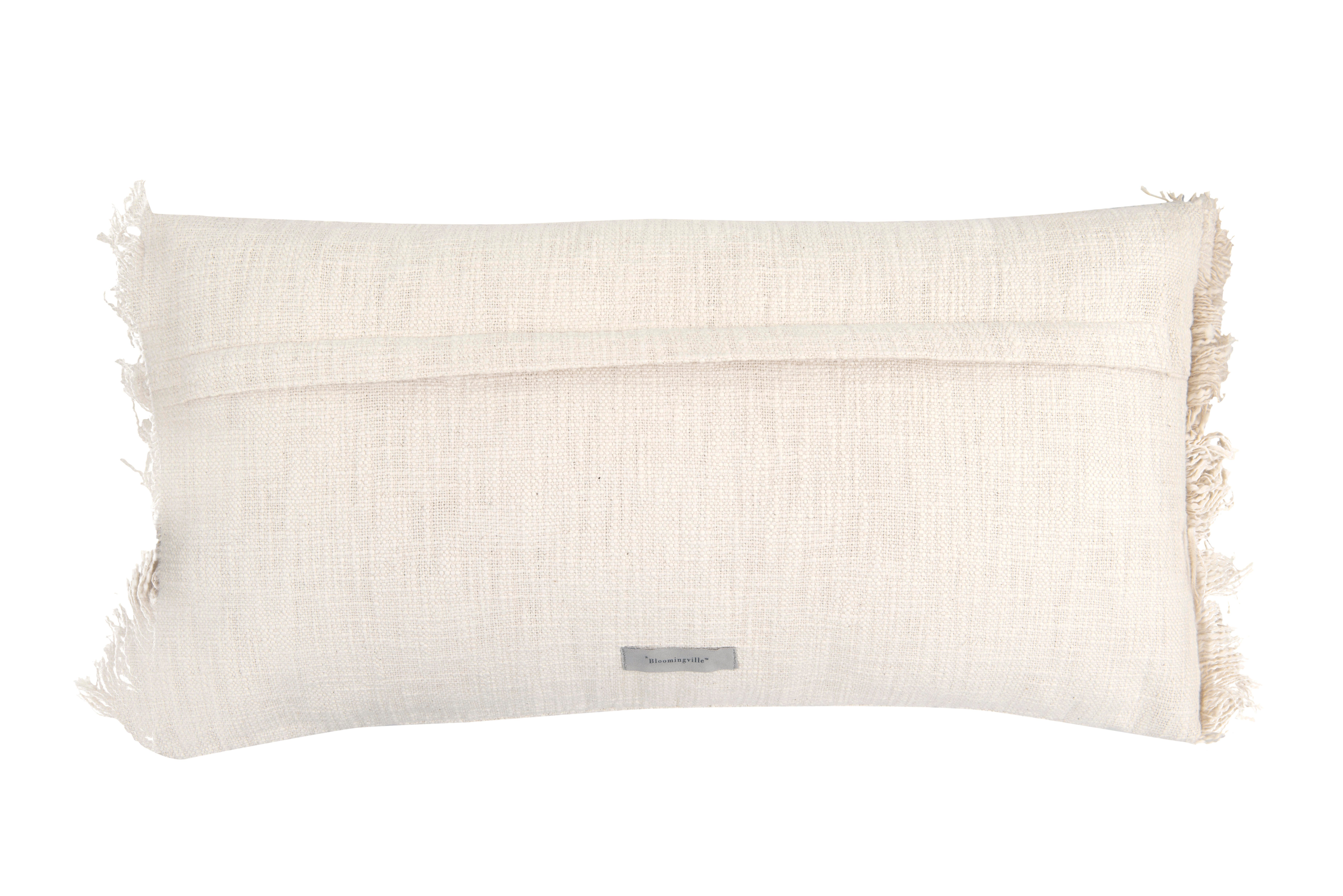 Storied Home Embroidered Decorative Throw Pillow, , large