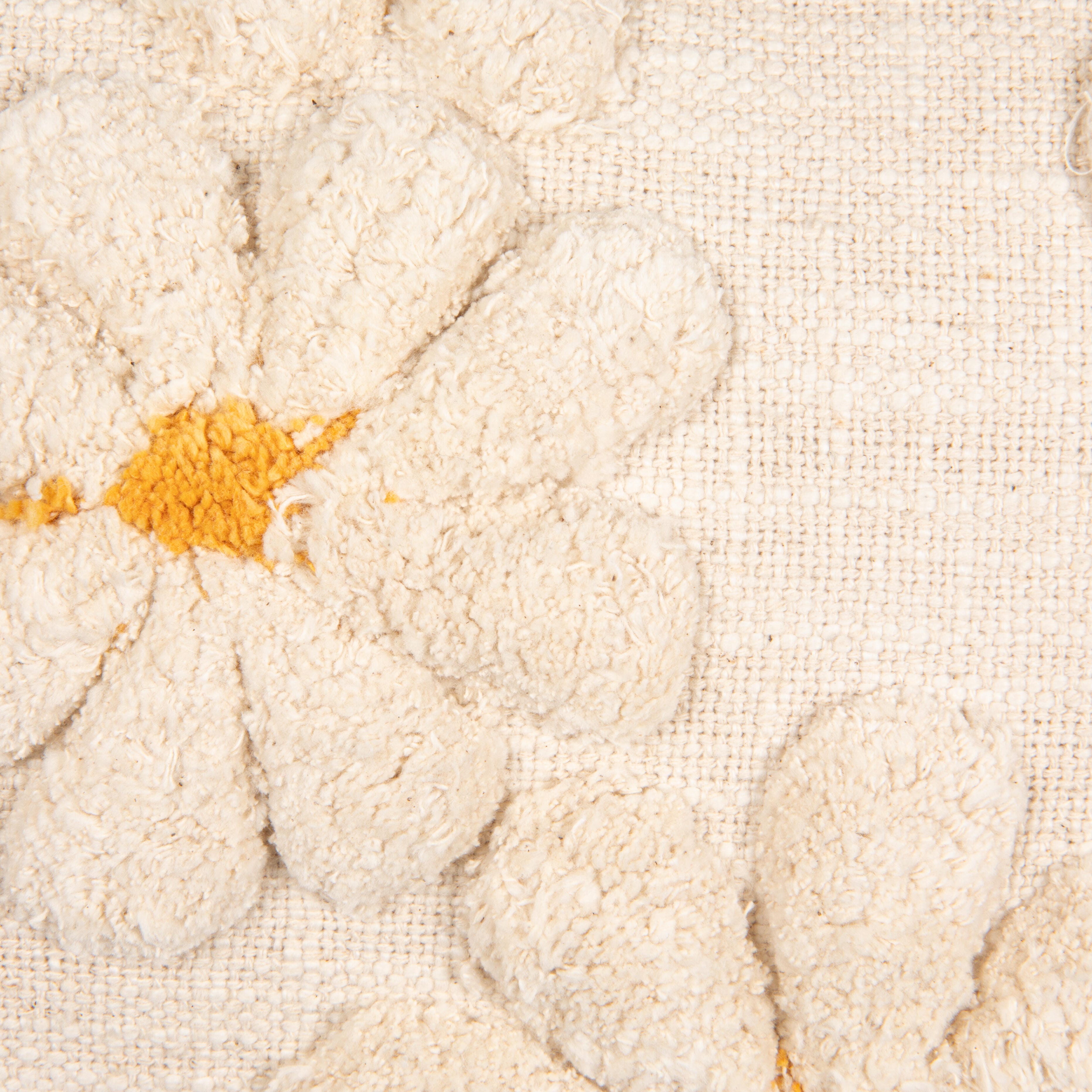 Storied Home Tufted Flowers Lumbar Decorative Throw Pillow, , swatch