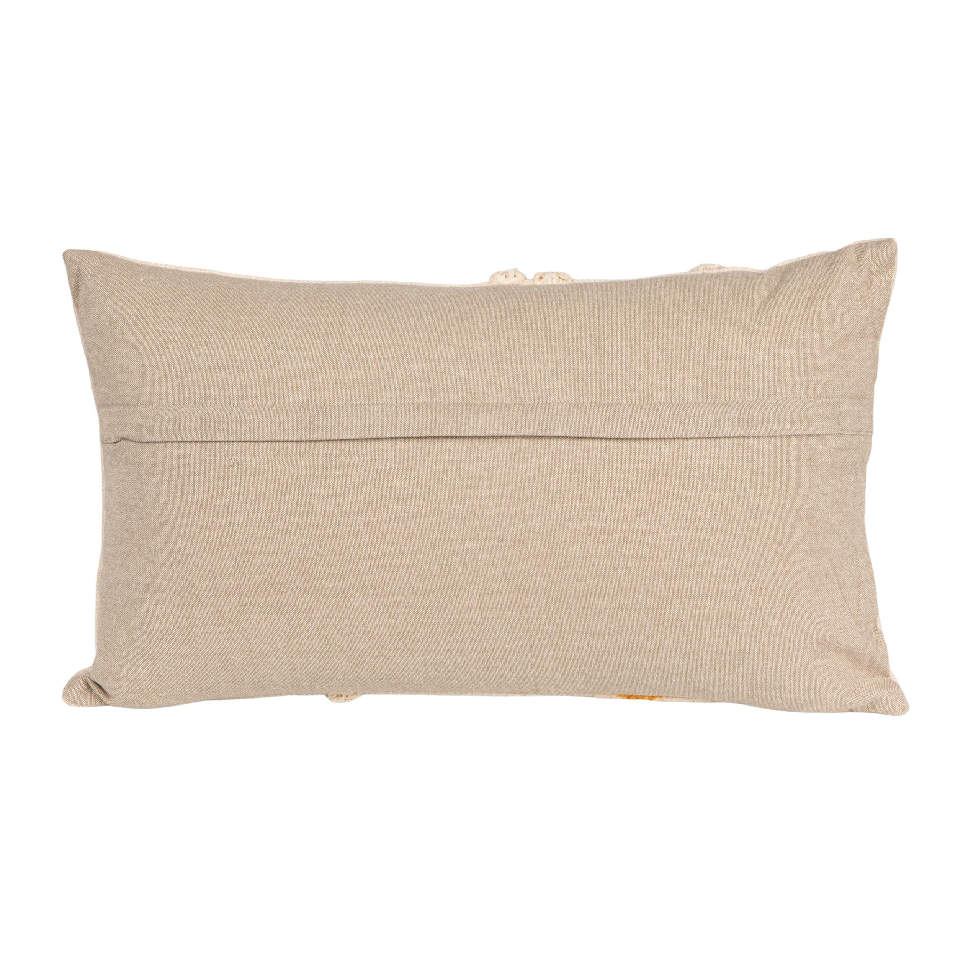 Storied Home Tufted Flowers Lumbar Decorative Throw Pillow, , large