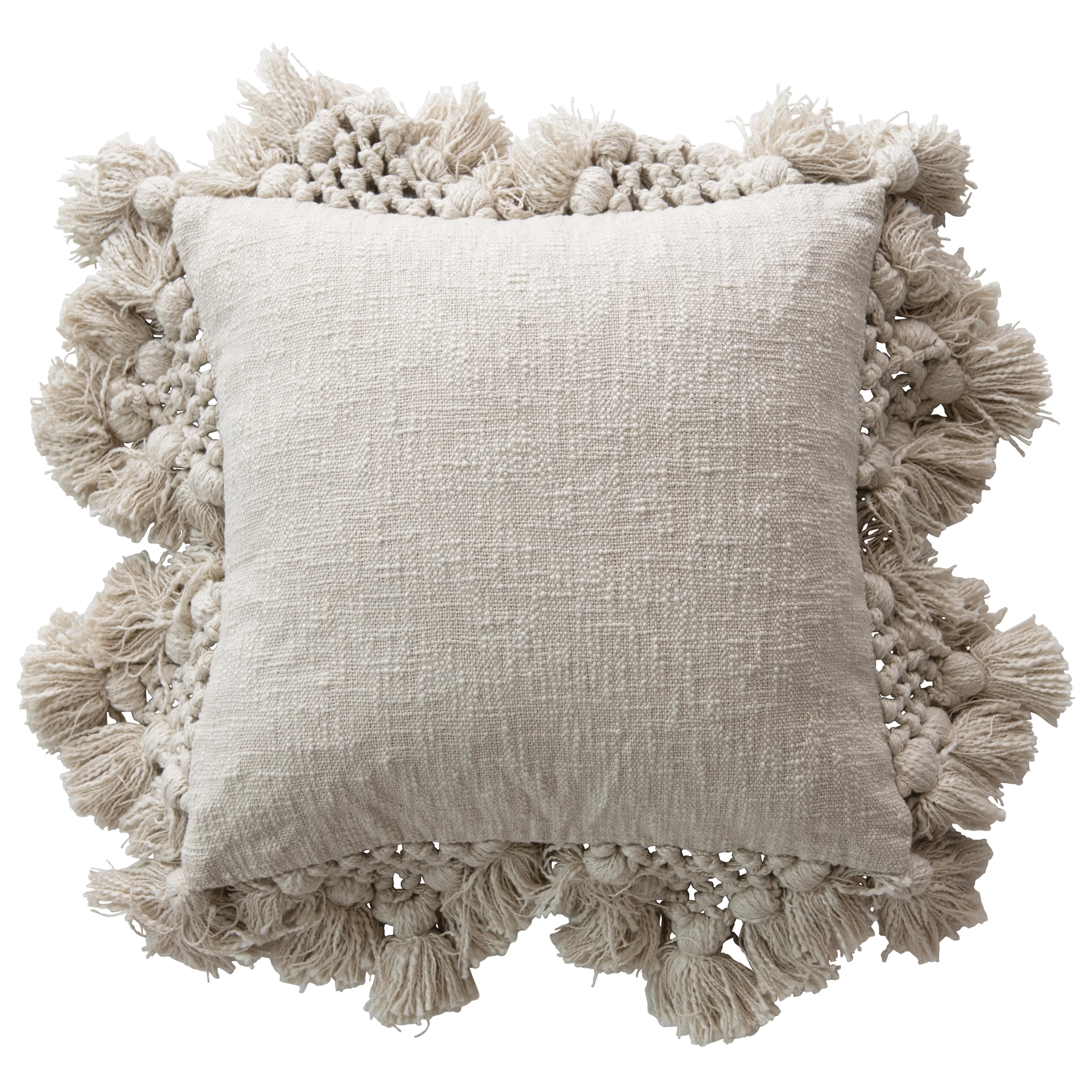 Storied Home Crochet Decorative Throw Pillow, , large