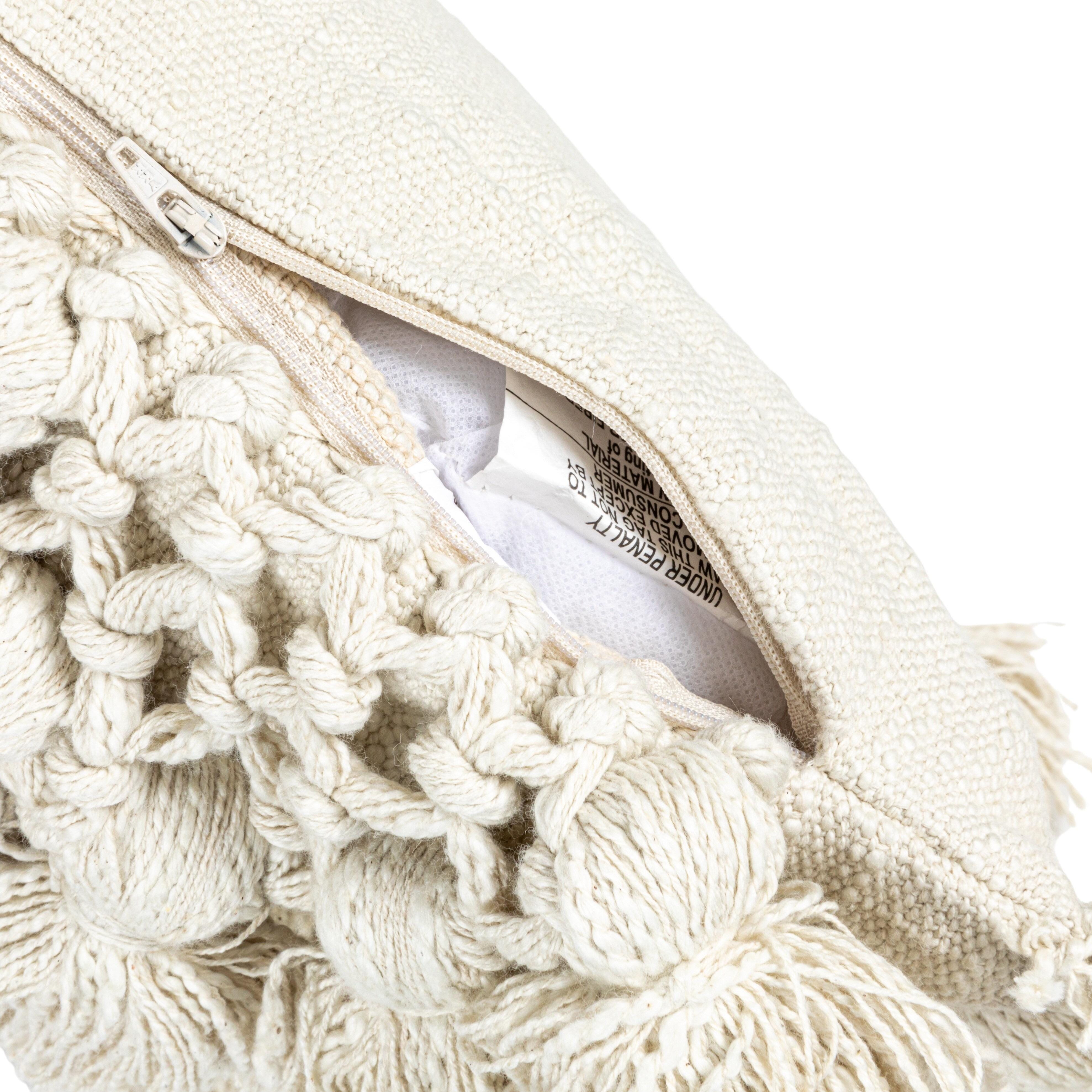 Storied Home Crochet Decorative Throw Pillow, , large
