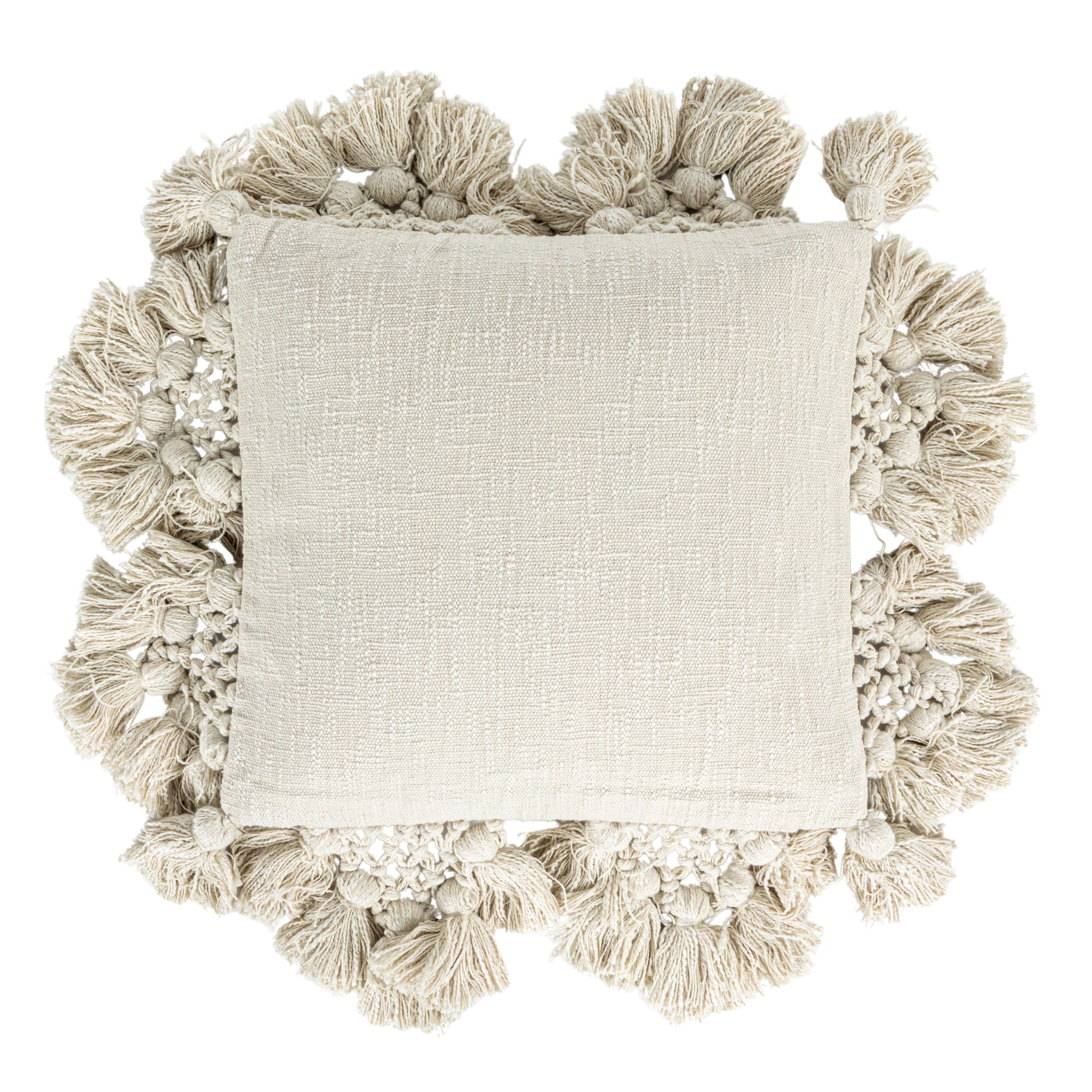 Storied Home Crochet Decorative Throw Pillow, , large