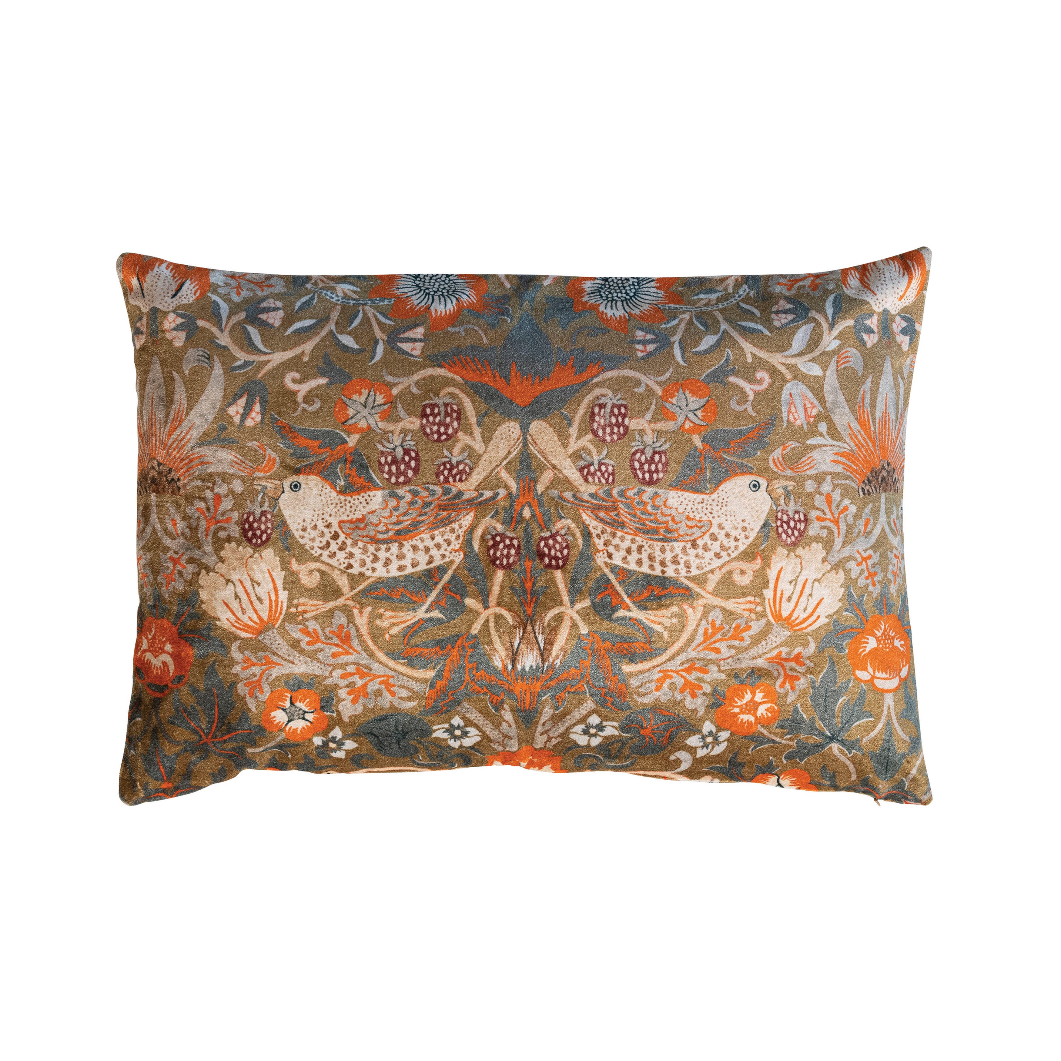 Storied Home Birds and Flowers Printed Decorative Throw Pillow, , large