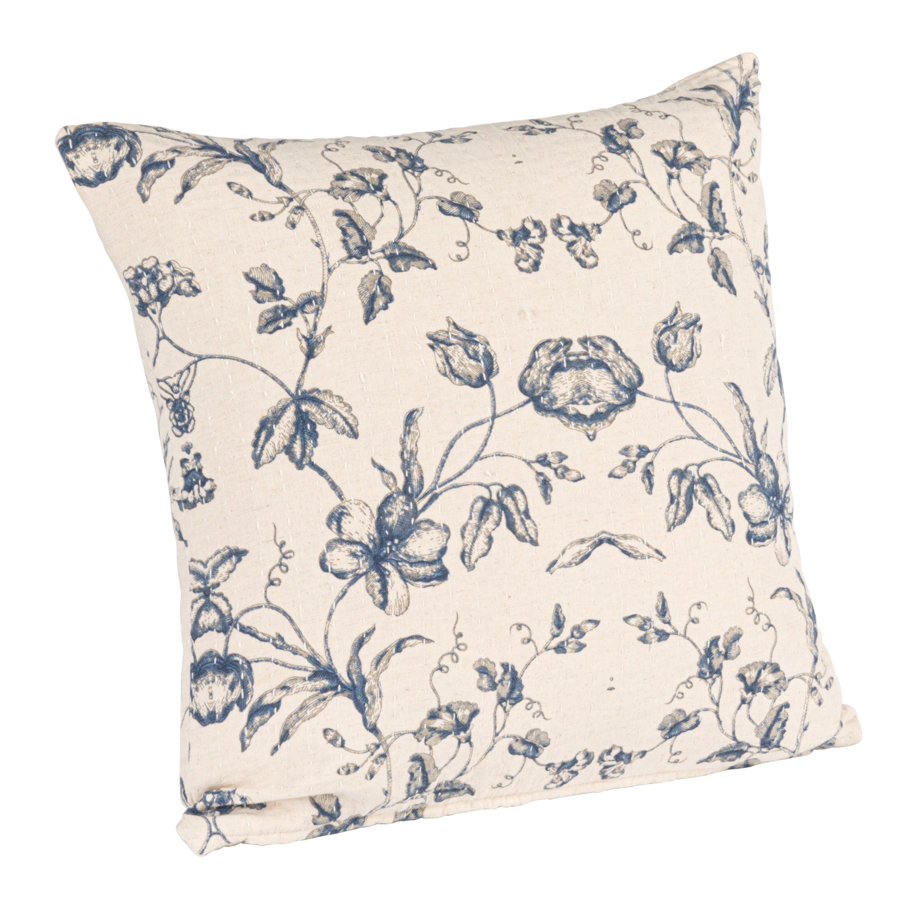 Storied Home Floral Decorative Throw Pillow, , large