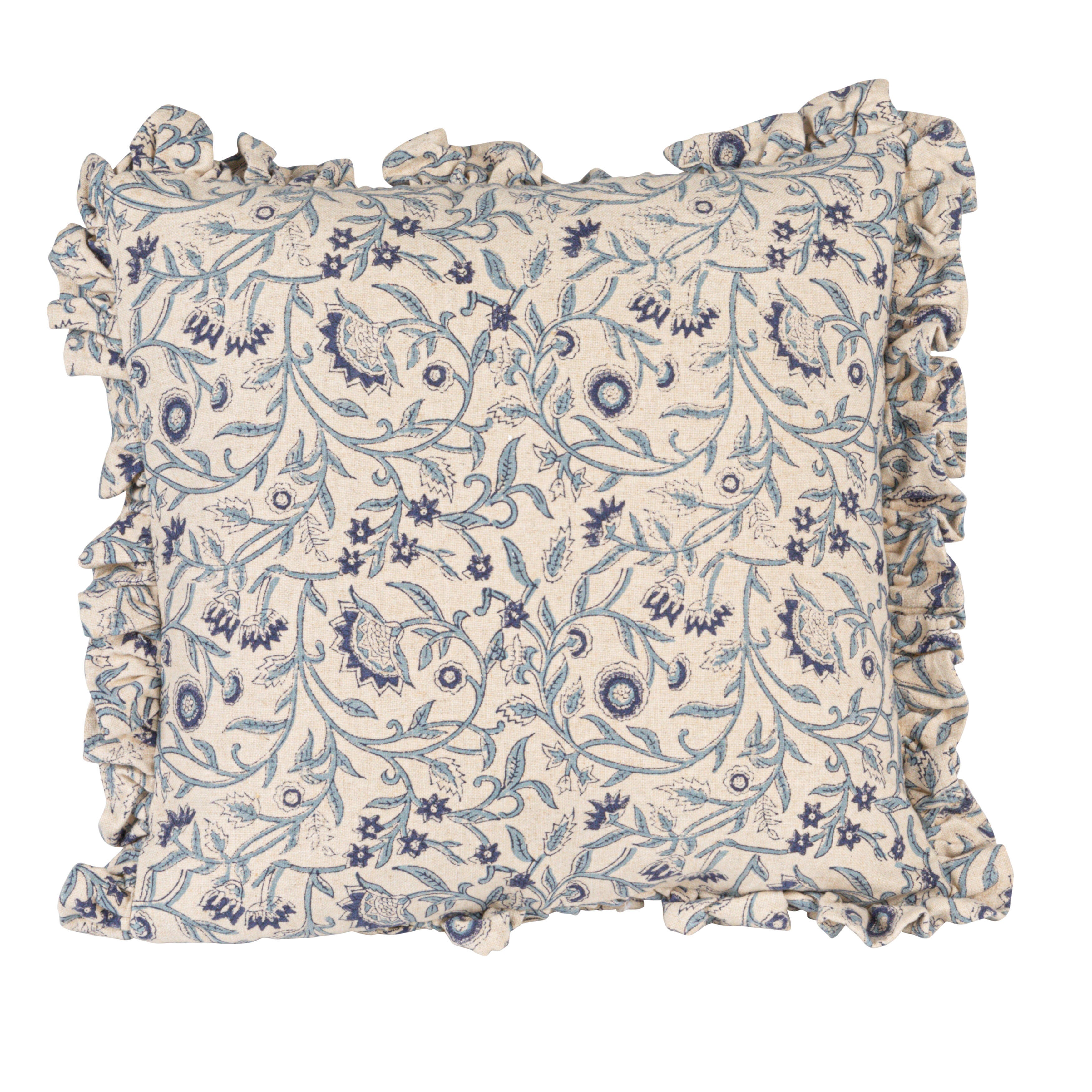 Storied Home Square Floral Decorative Throw Pillow, , large