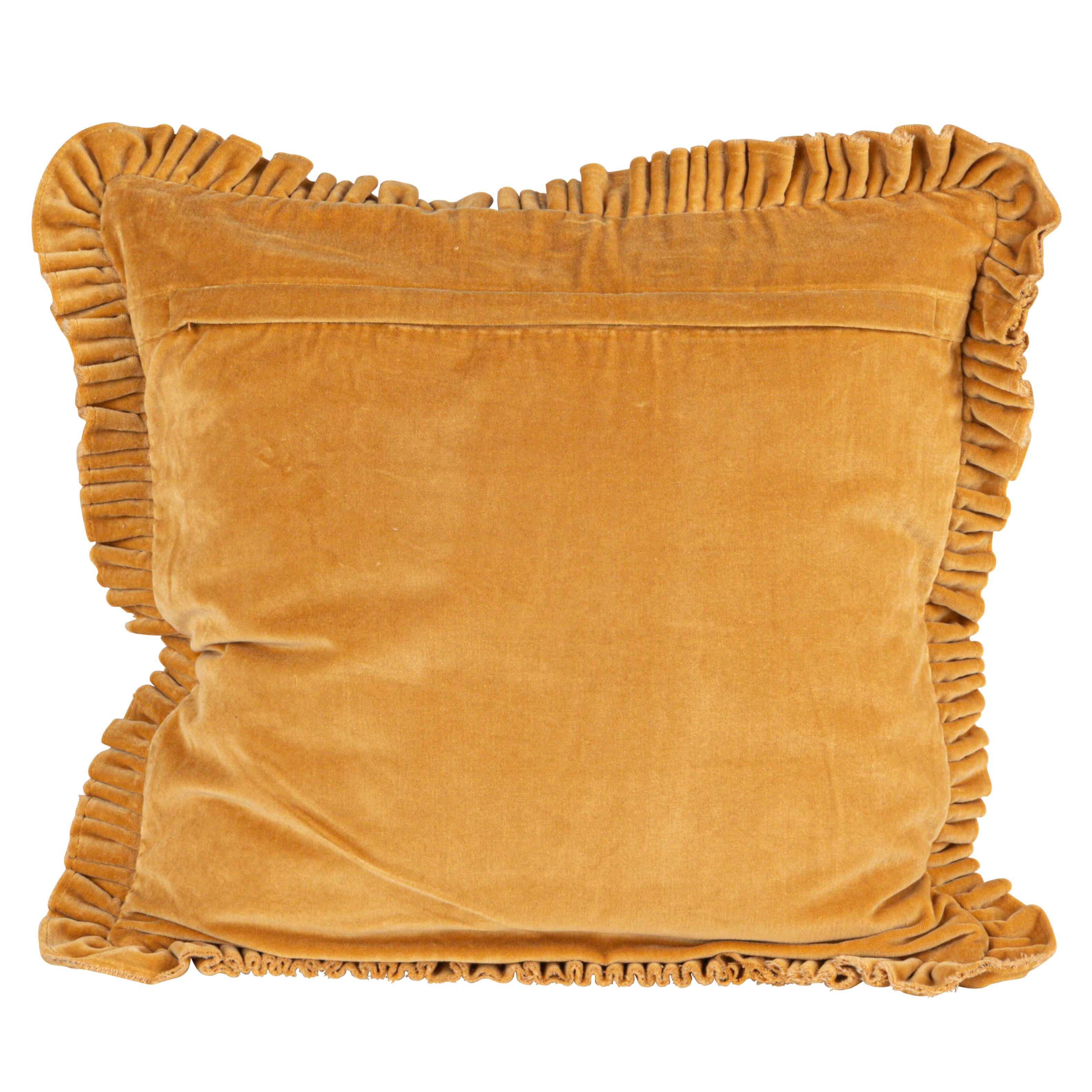 Storied Home Square Ruffled Decorative Throw Pillow, , large