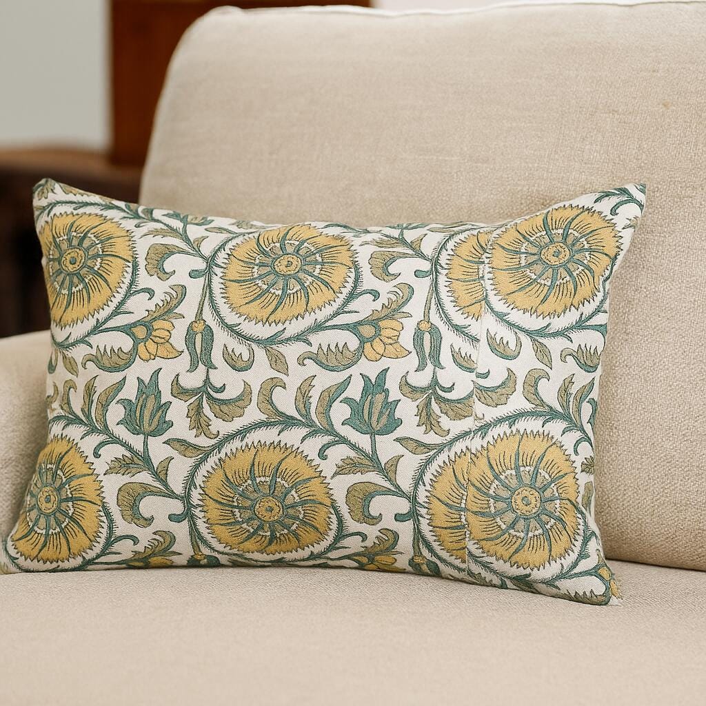 Storied Home Verdant Charm Printed Decorative Throw Pillow, , rollover
