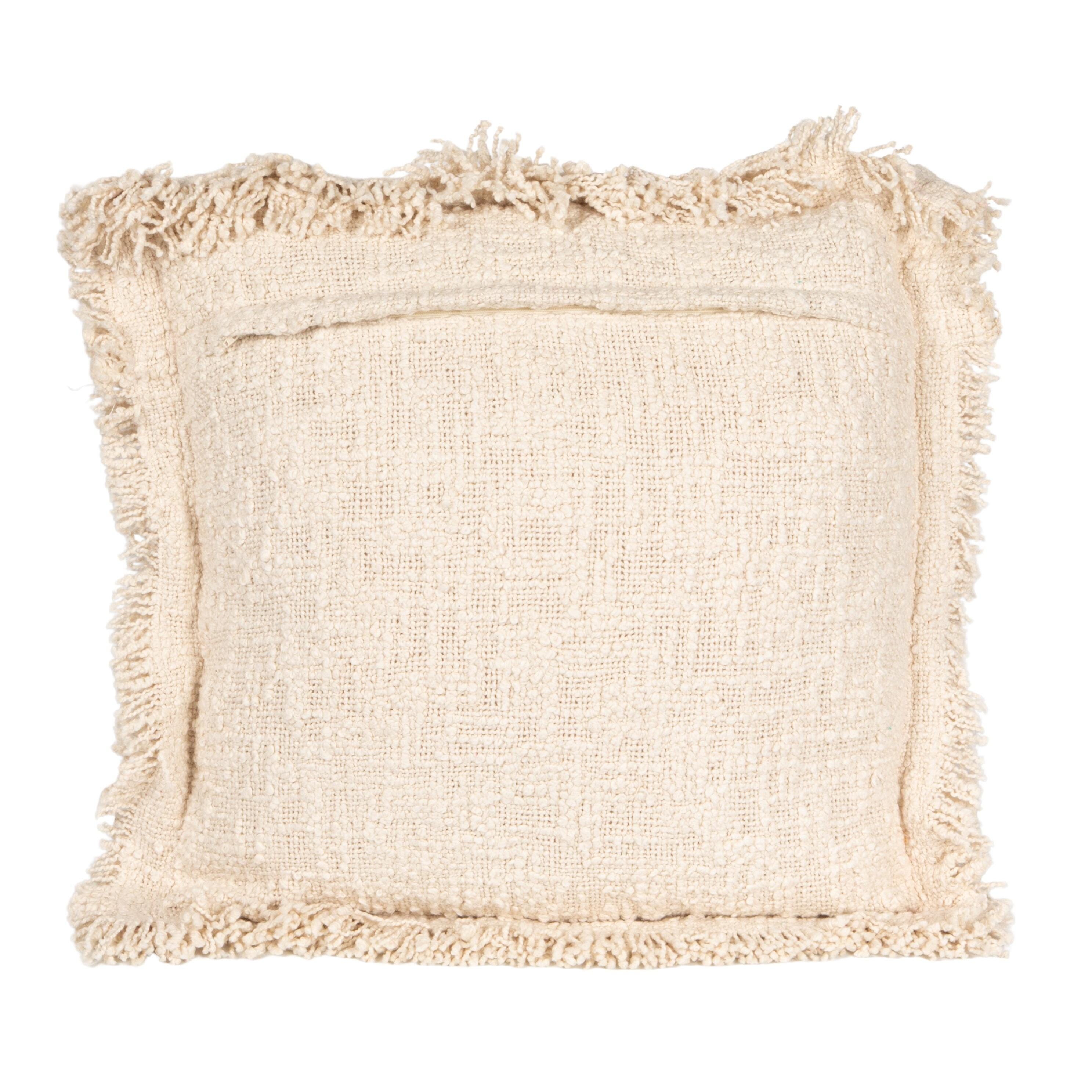 Storied Home Flanged Edge Decorative Throw Pillow, , large
