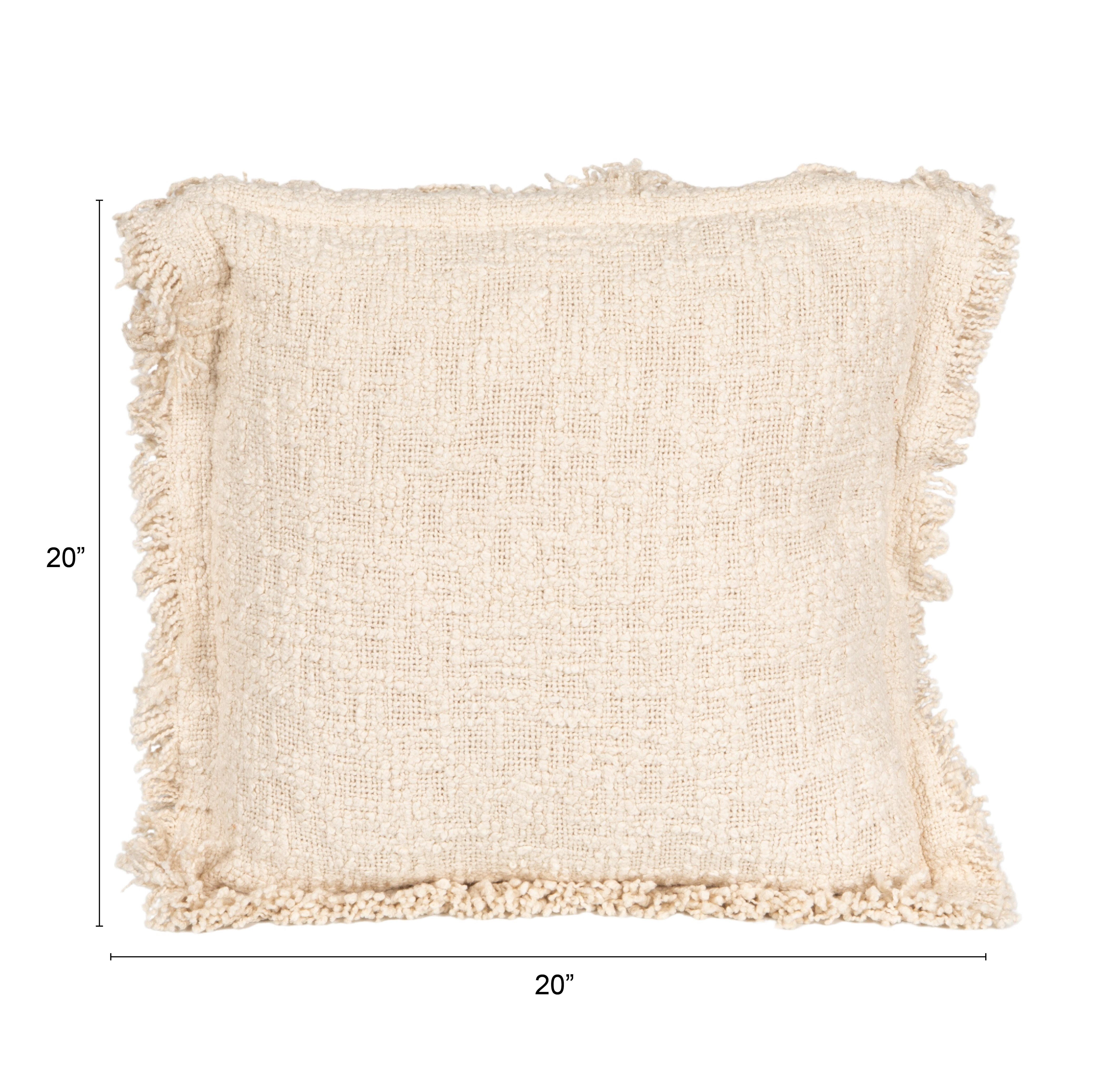 Storied Home Flanged Edge Decorative Throw Pillow, , large