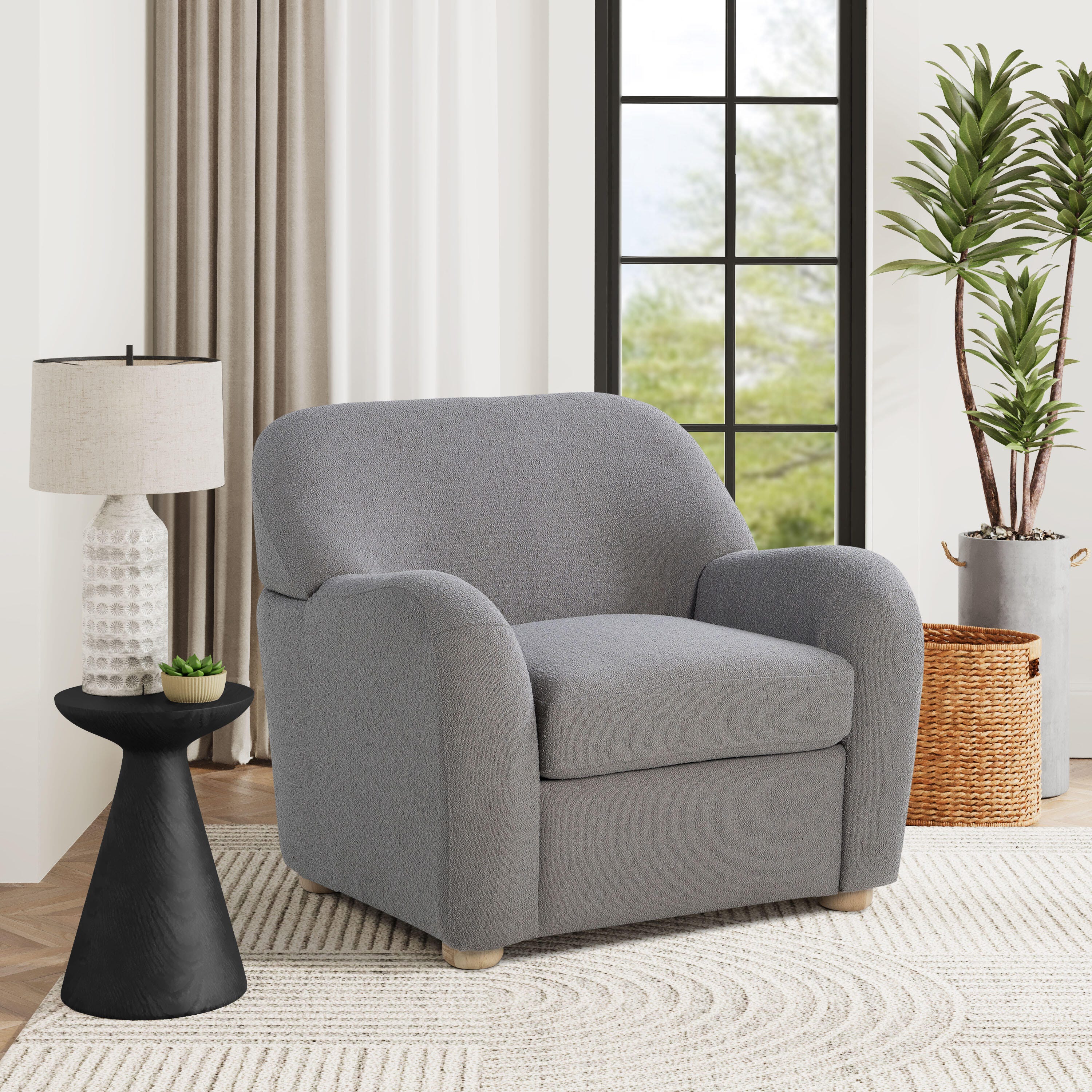 Studio Living Grant Accent Chair, Gray, rollover