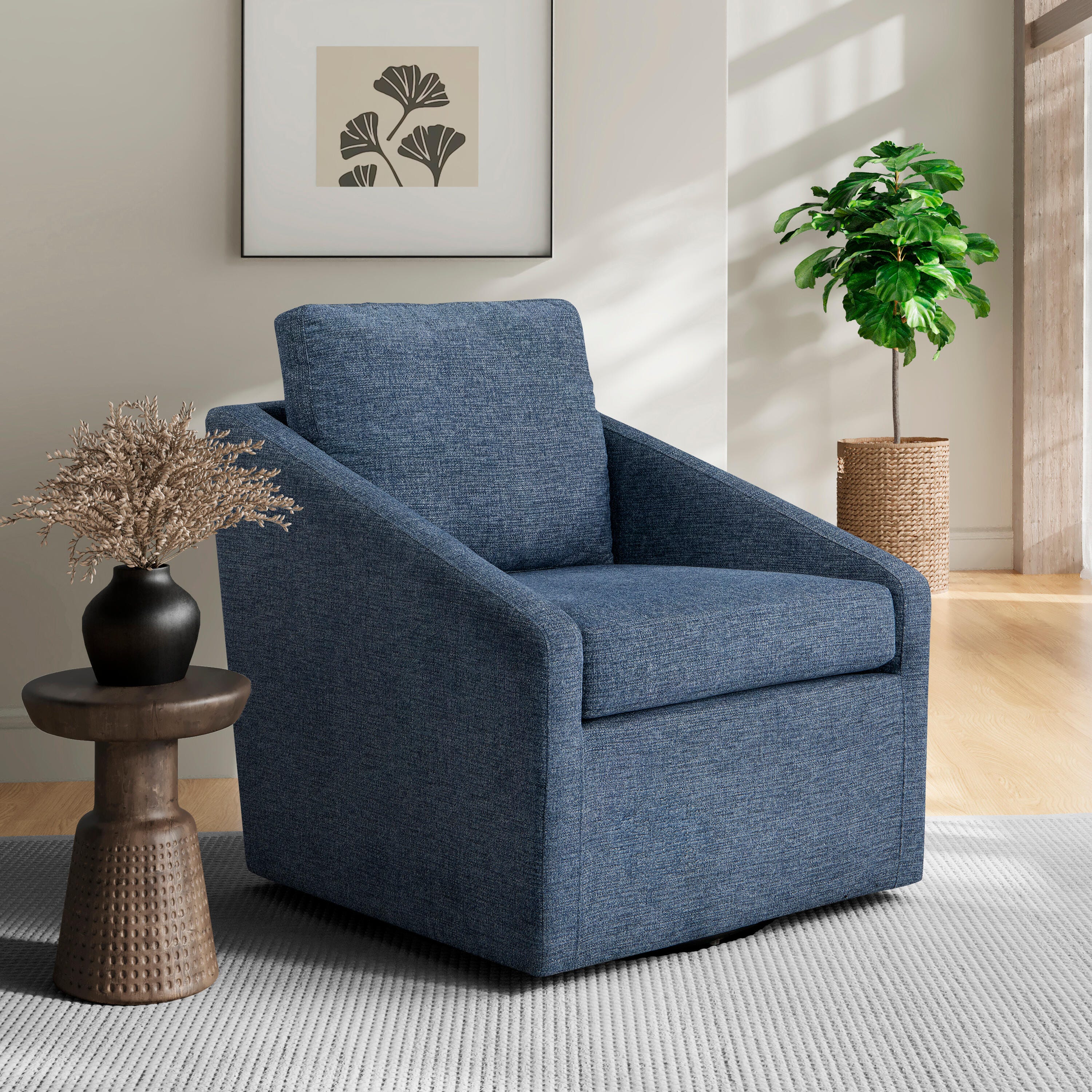 Studio Living Hanson Accent Chair, Blue, rollover