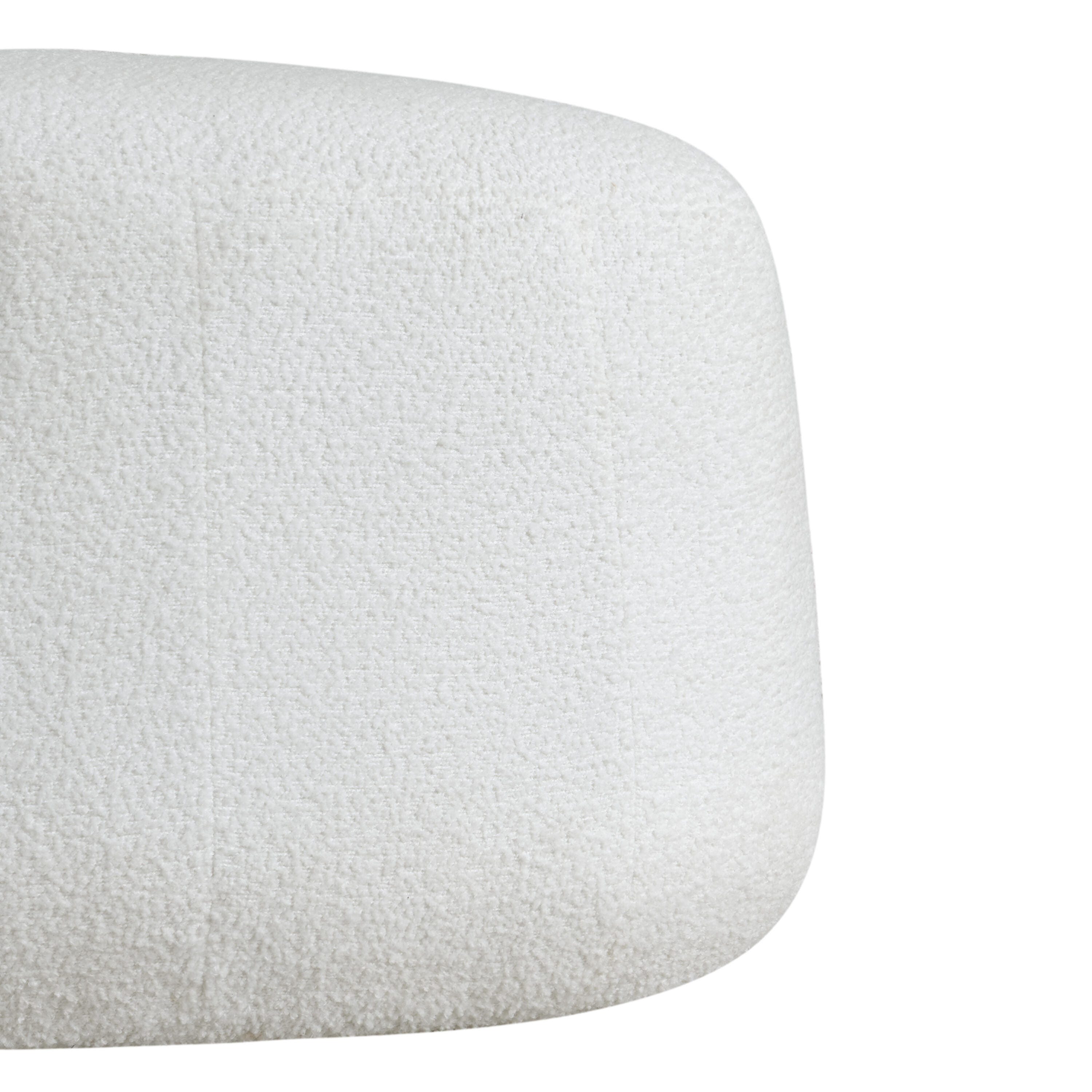 Studio Living Kendrick Ottoman, White, large