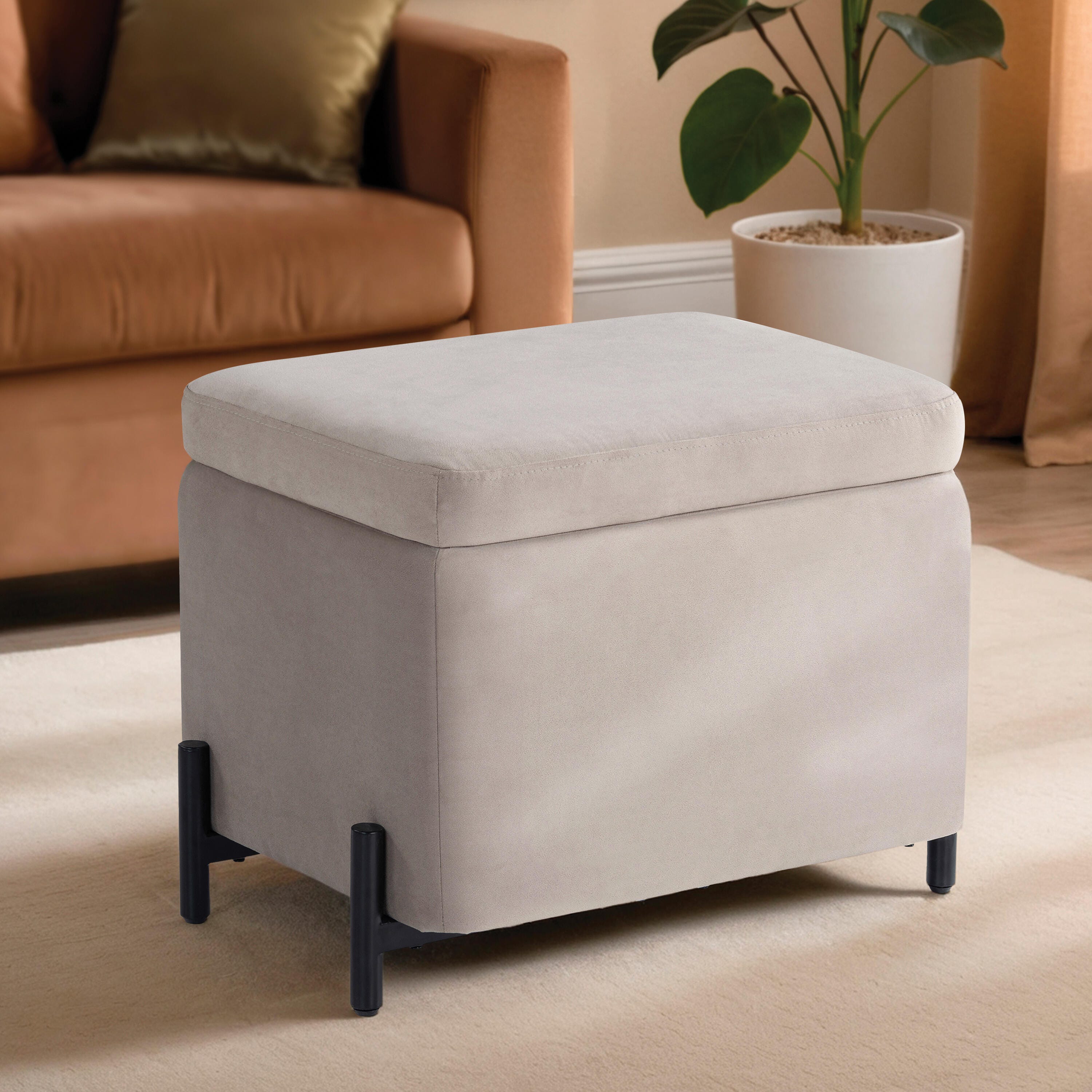 Studio Living Kensington Ottoman, Taupe, rollover