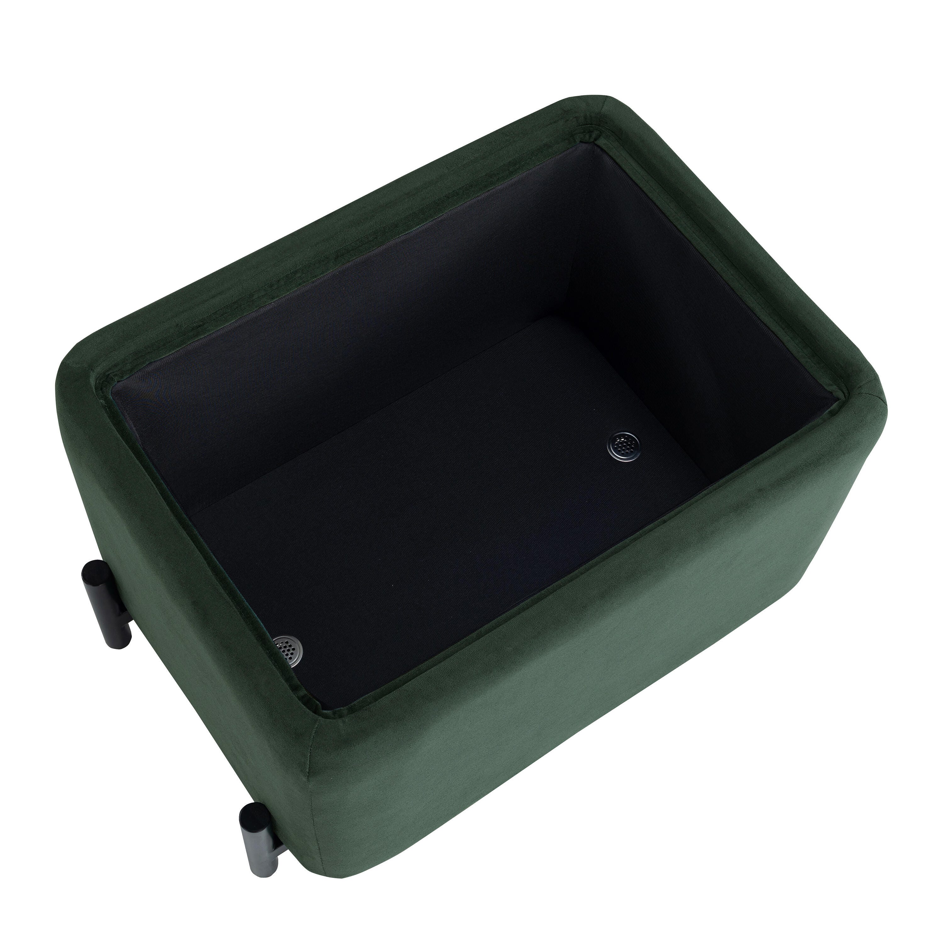 Studio Living Kensington Ottoman, Dark Green, large